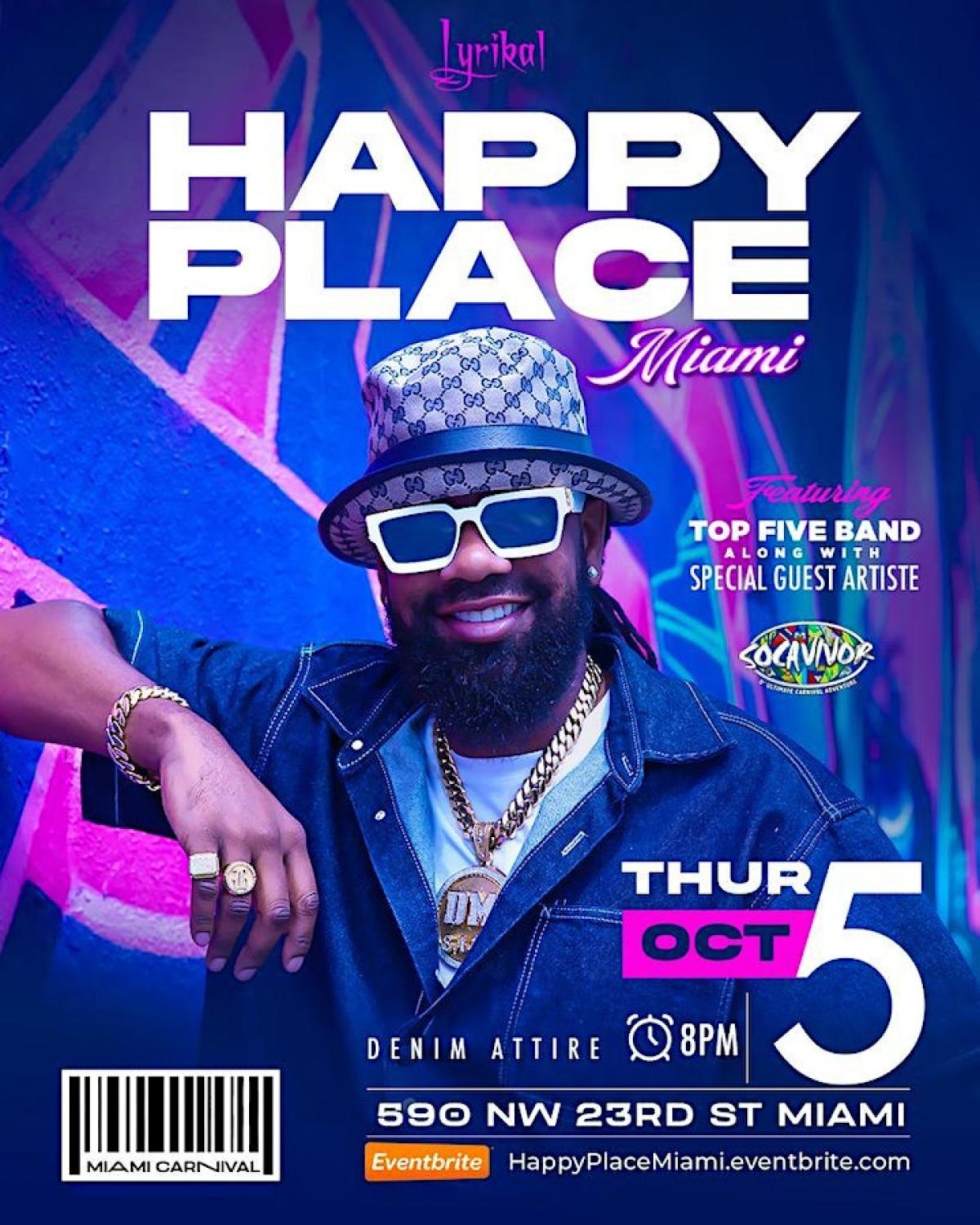 Happy Place flyer or graphic.