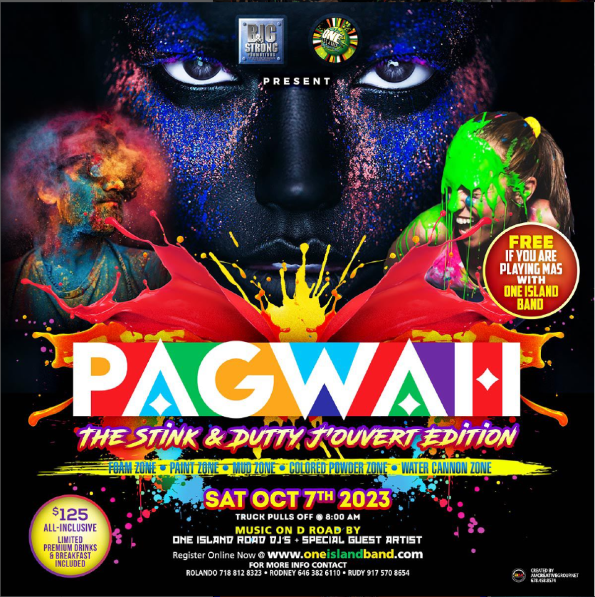 Pagwah J'ouvert- The Stink & Dutty Edition flyer or graphic.