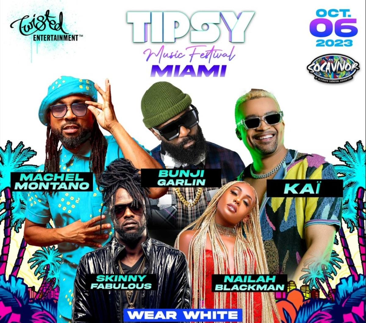 Tipsy Music Festival Miami flyer or graphic.