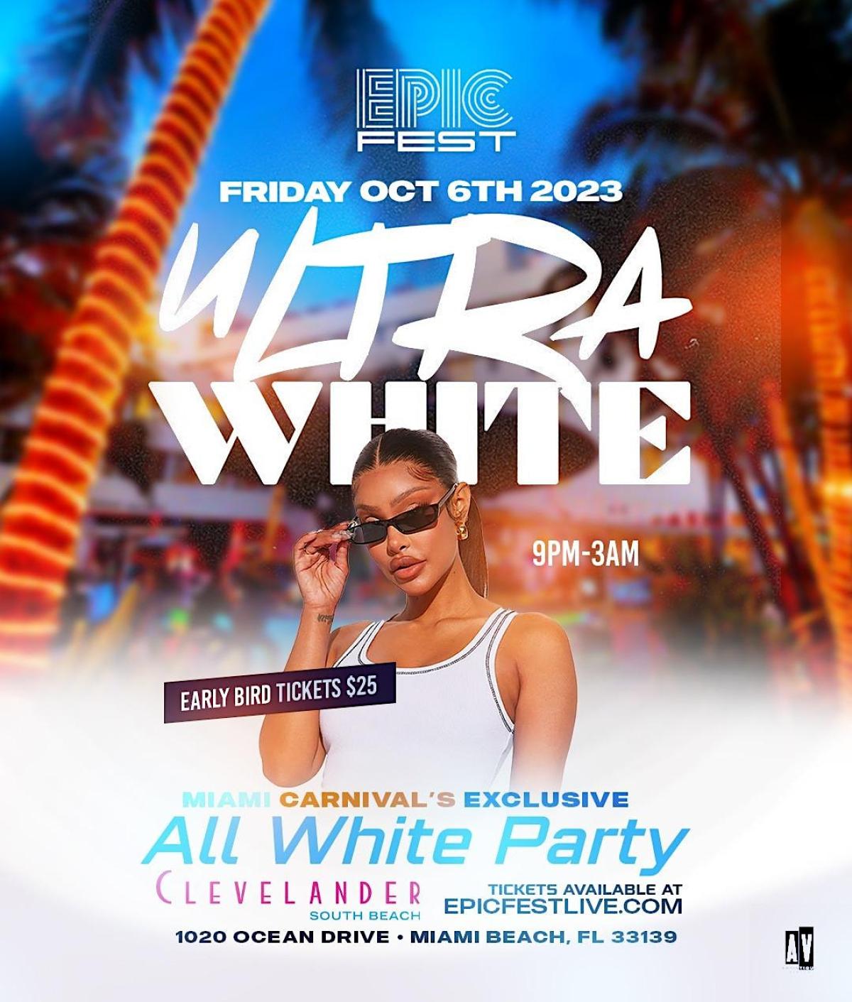 Ultra White flyer or graphic.