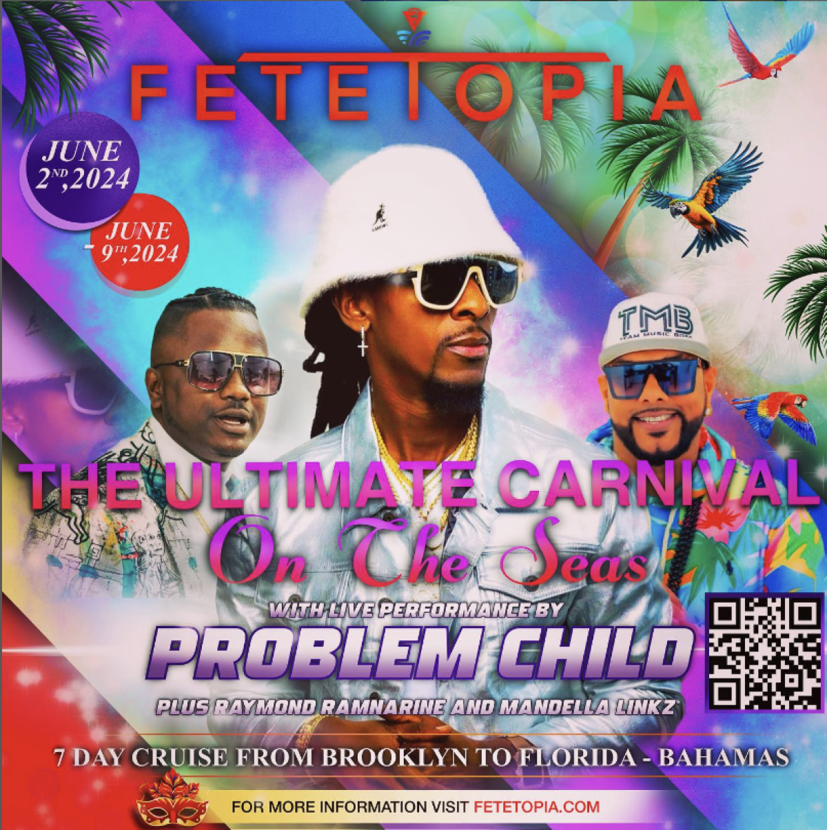 Fetetopia Cruise flyer or graphic.