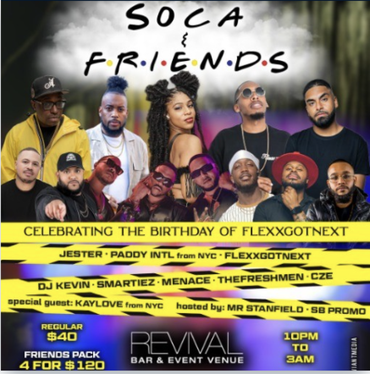 Soca & Friends flyer or graphic.