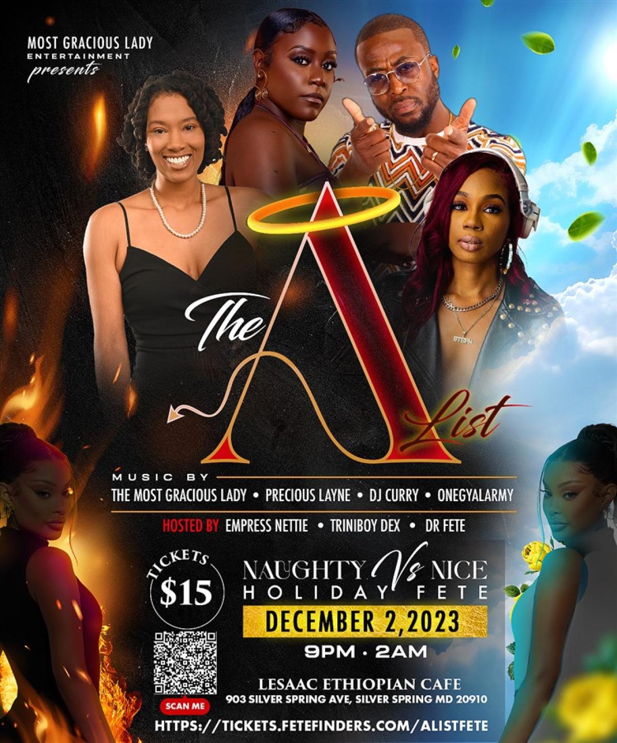 A - List flyer or graphic.