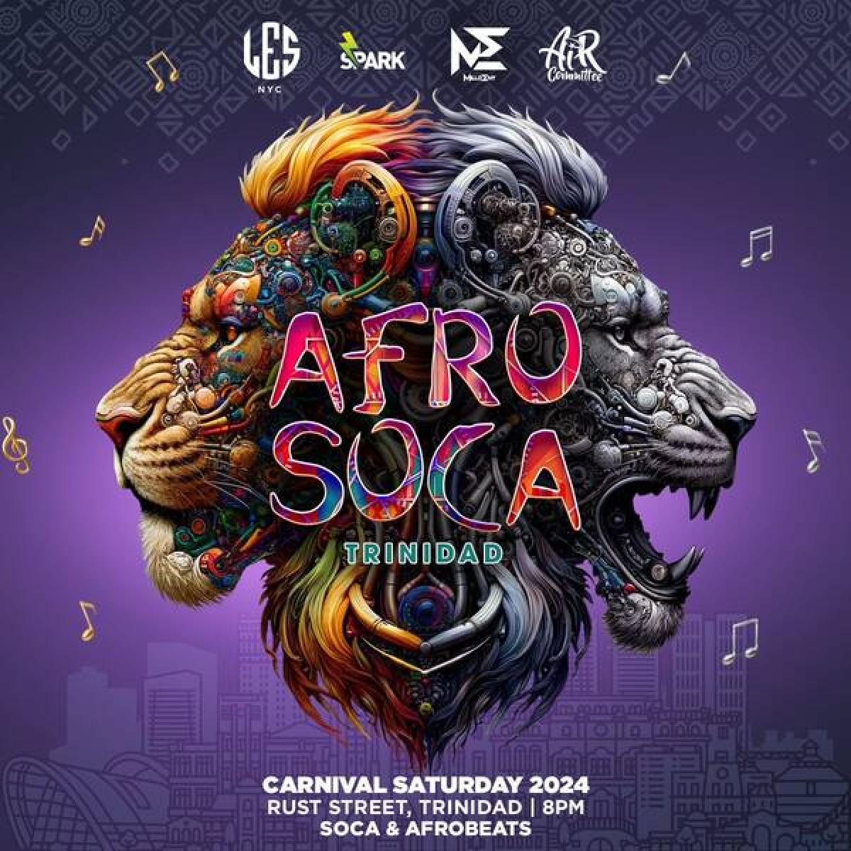 Afro Soca flyer or graphic.