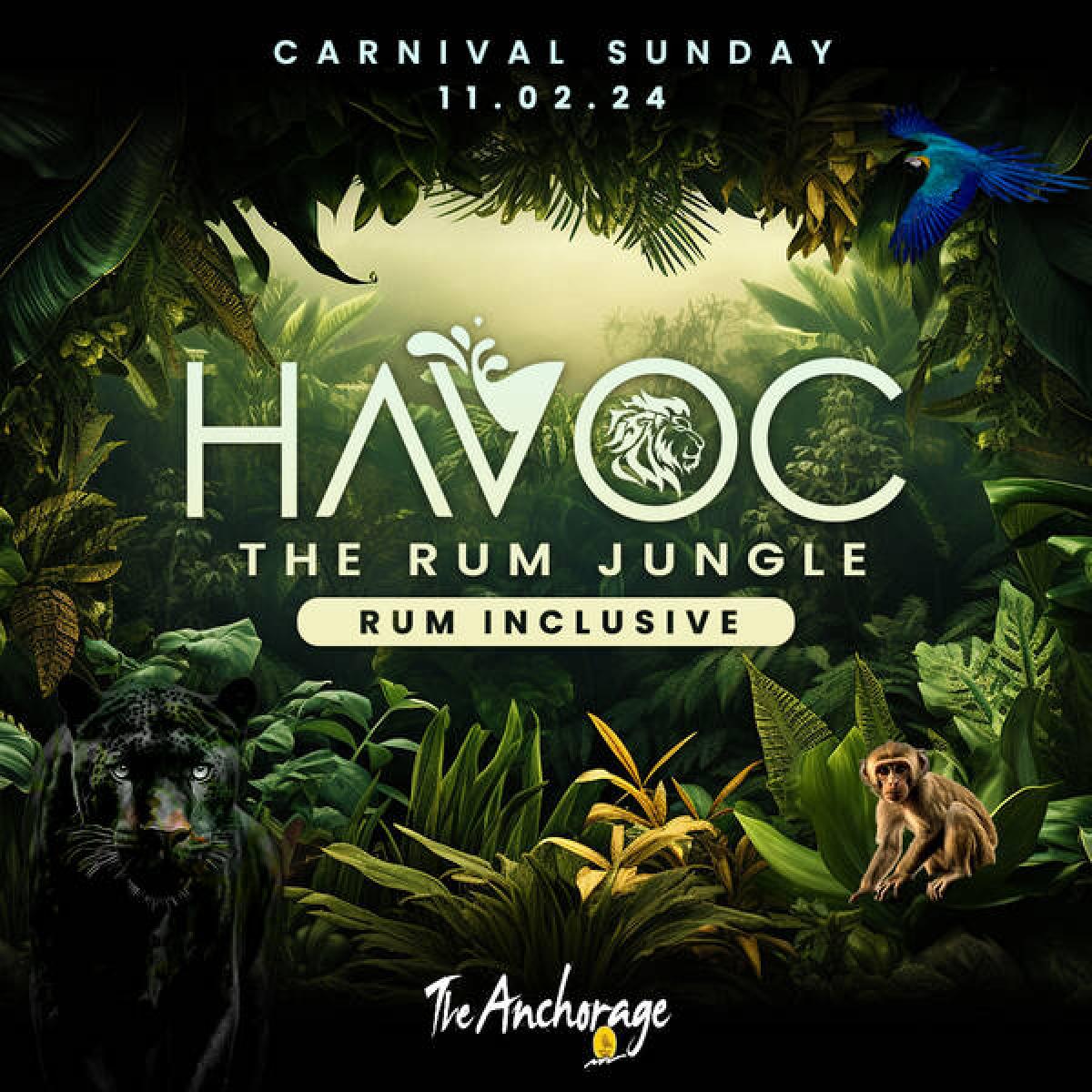 Havoc - The Rum Jungle flyer or graphic.