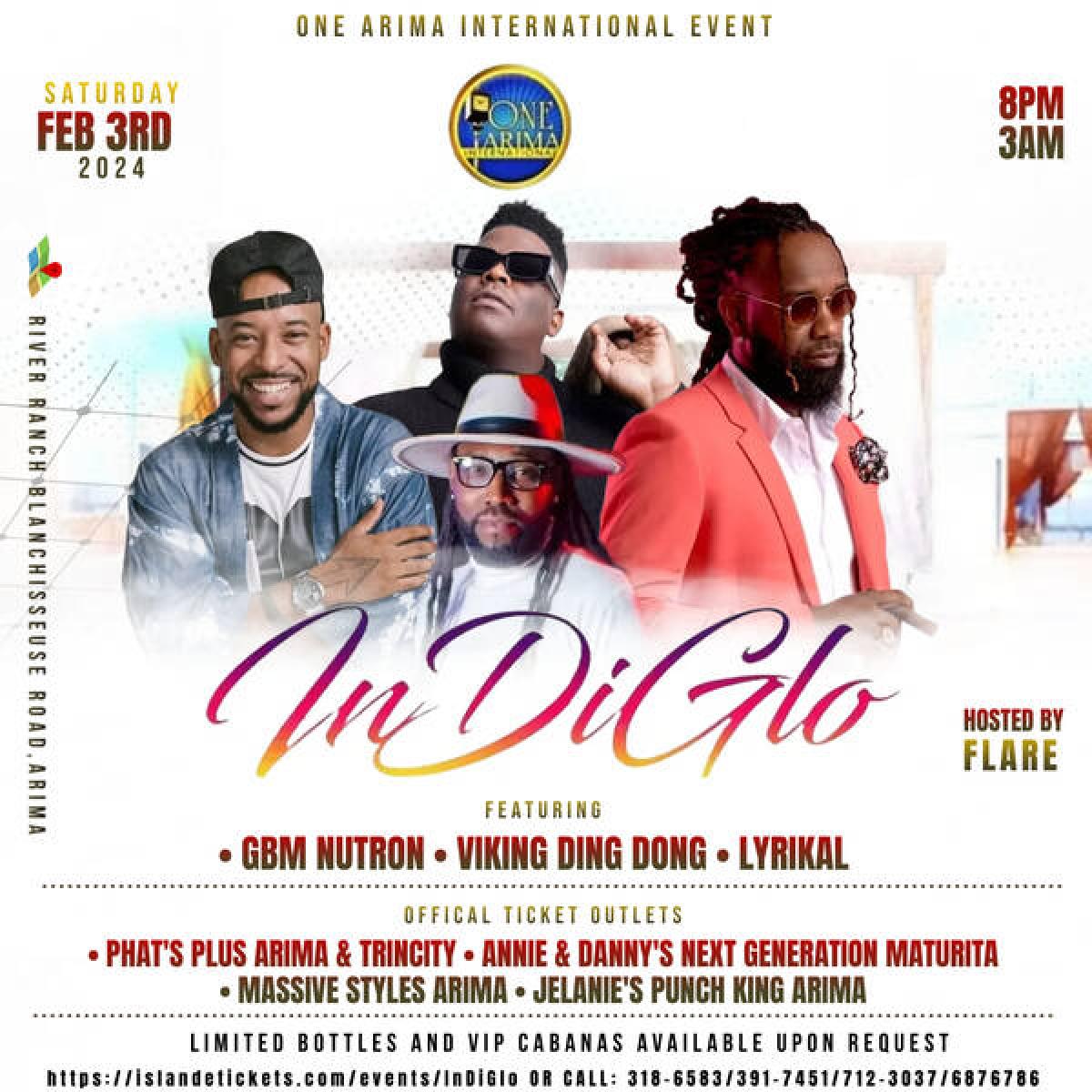 InDiGlo - Wear White Affair  flyer or graphic.