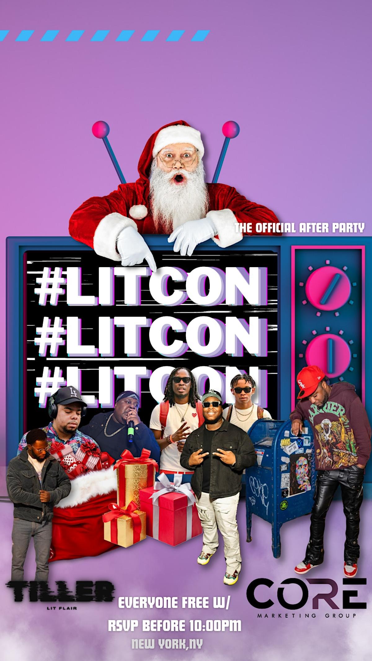 Lit.Con  flyer or graphic.