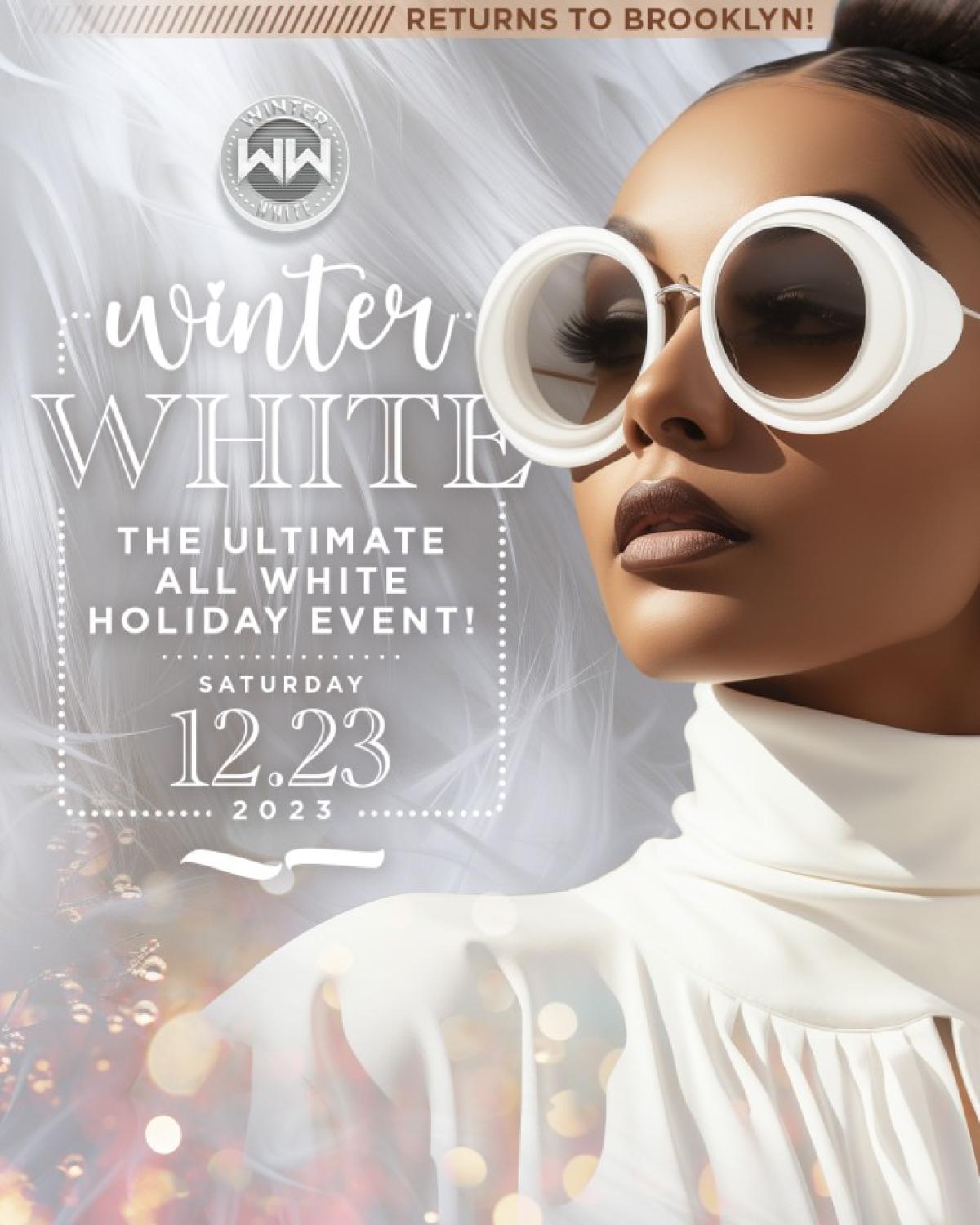 Winter White NYC flyer or graphic.