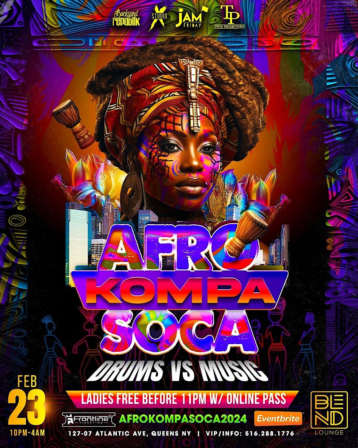 Afro Kompa Soca Feb 23, 2024 FETE LIST, Soca Events