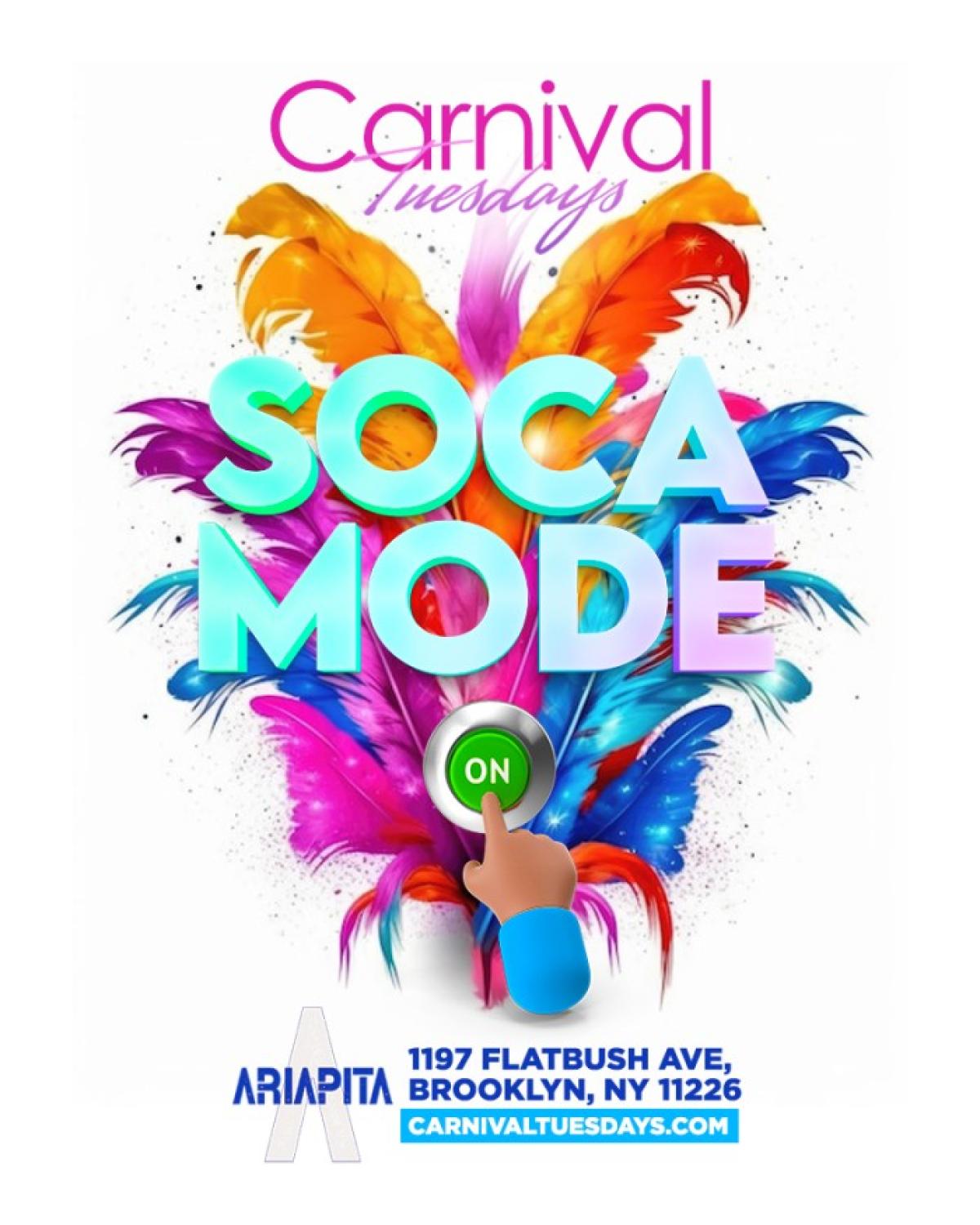 Carnival Tuesdays Jan 23, 2024 FETE LIST, Soca Events