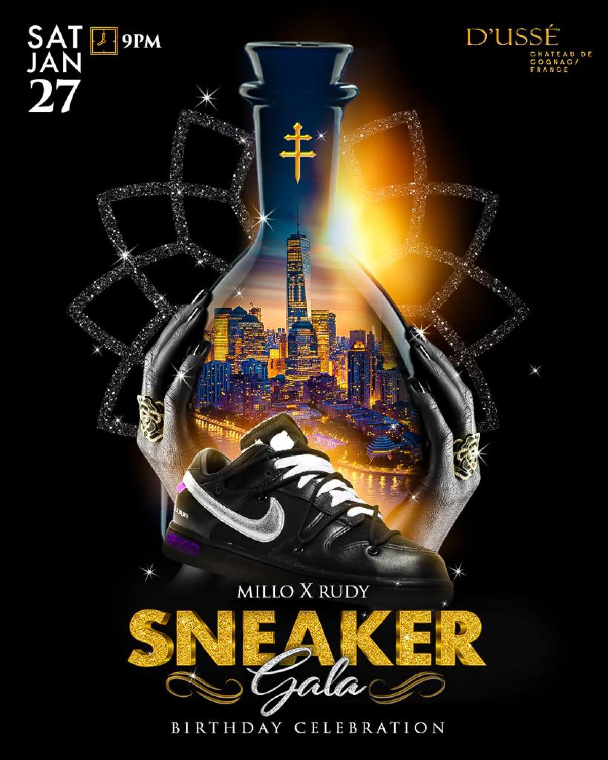 Millo & Rudy's Annual Sneaker Gala III flyer or graphic.