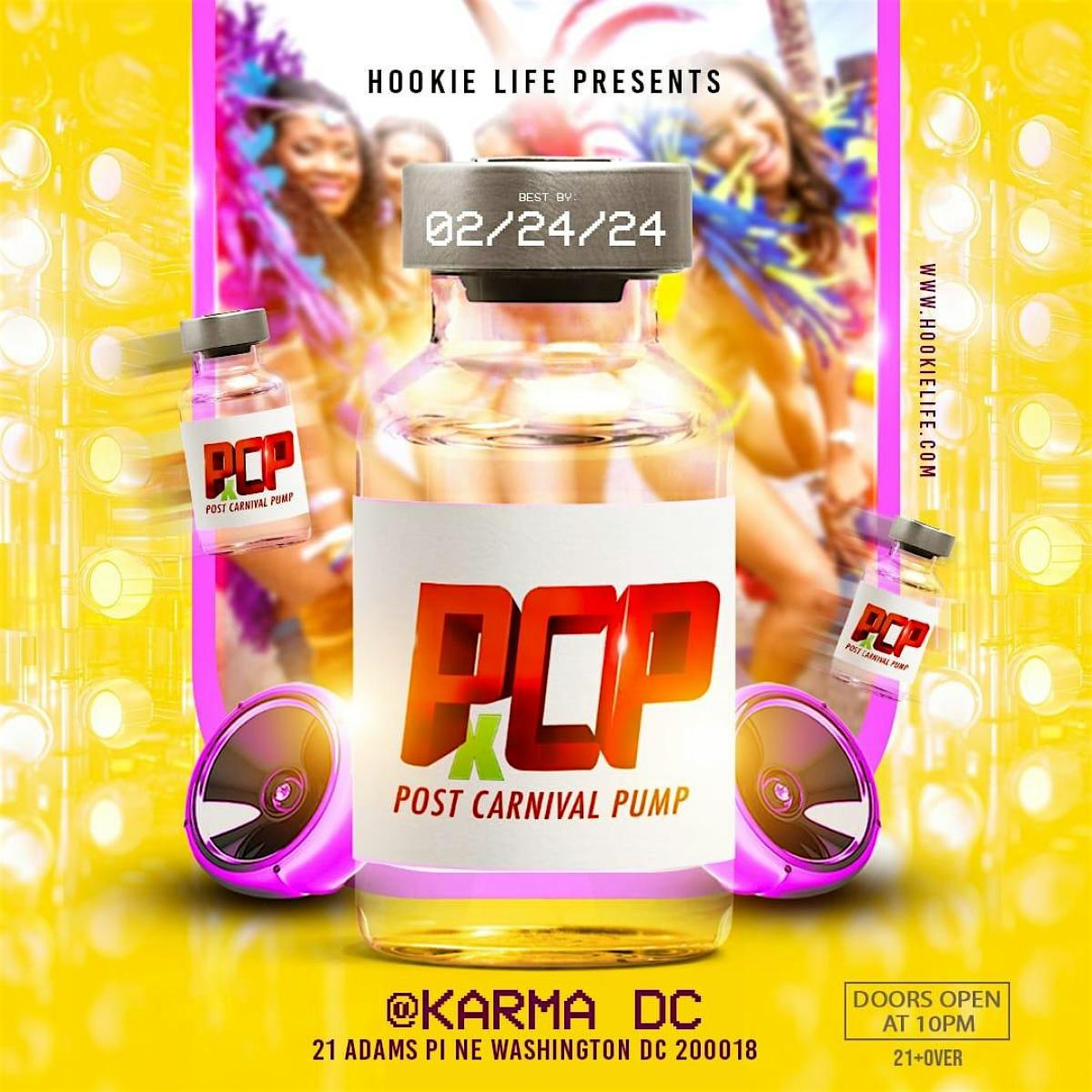 The Post-Carnival  Pump 2024 DMV flyer or graphic.