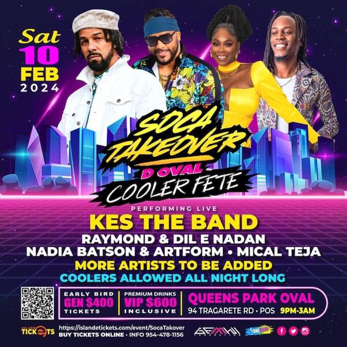 Soca Takeover - Feb 10, 2024 | FETE LIST, Soca Events