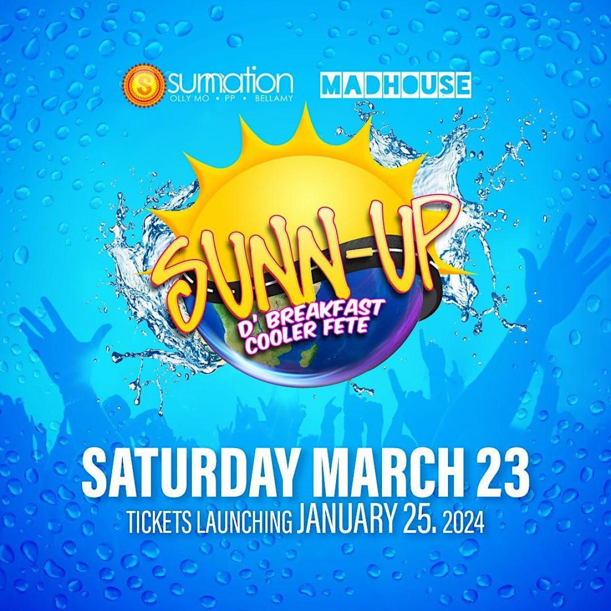 Sunn-Up | D' Breakfast Cooler Fete flyer or graphic.