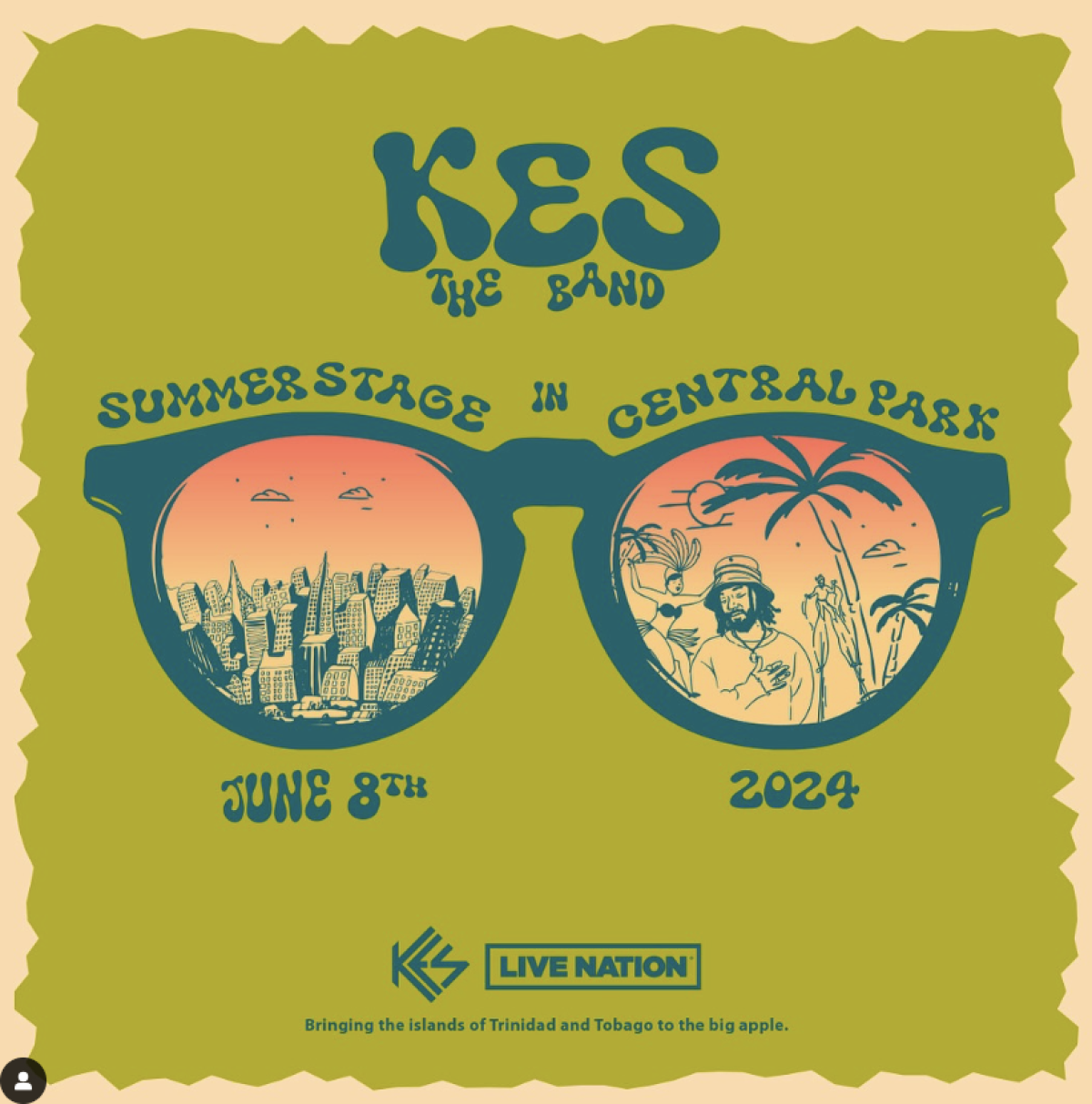 Kes The Band Summer Stage flyer or graphic.