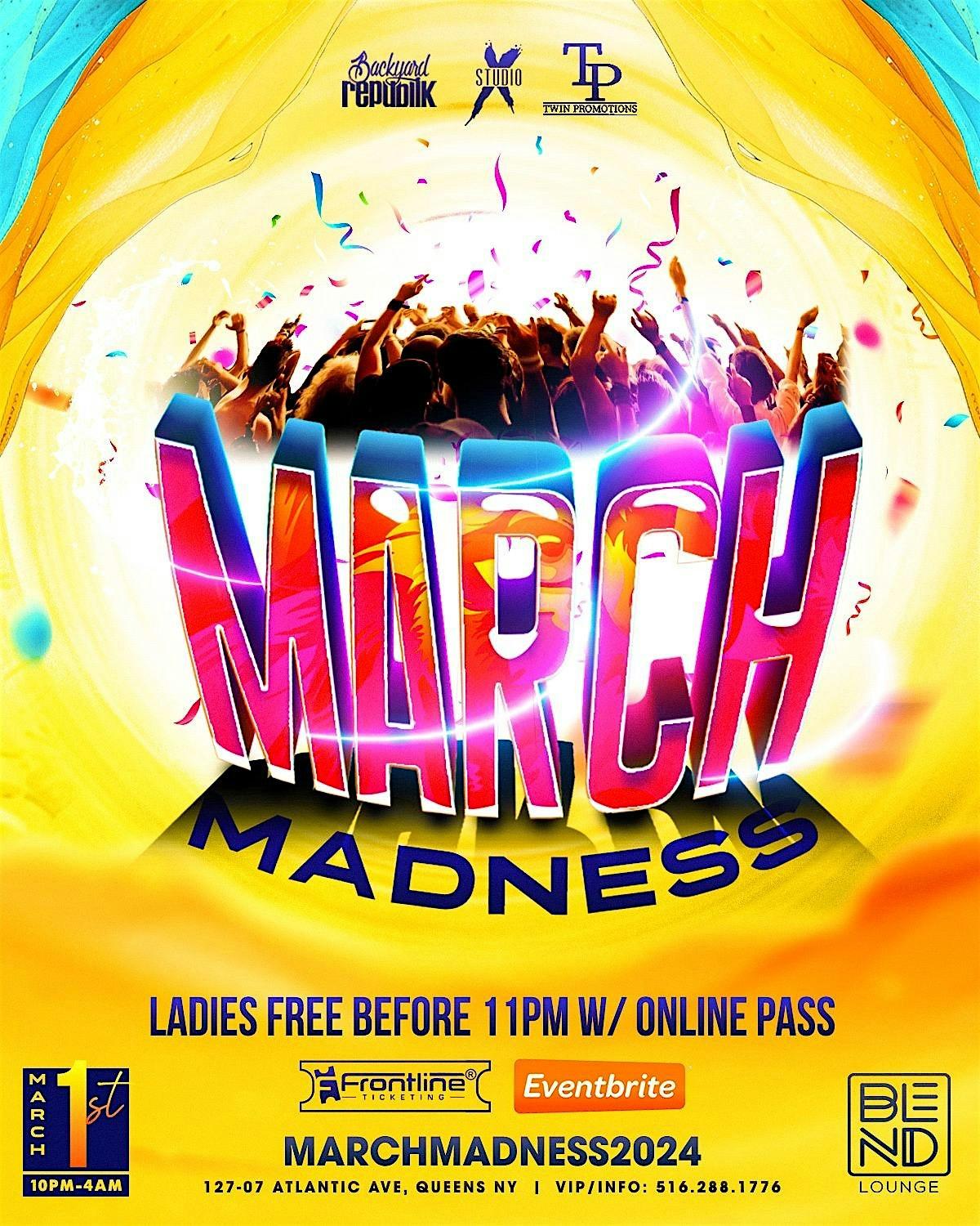 March Madness flyer or graphic.