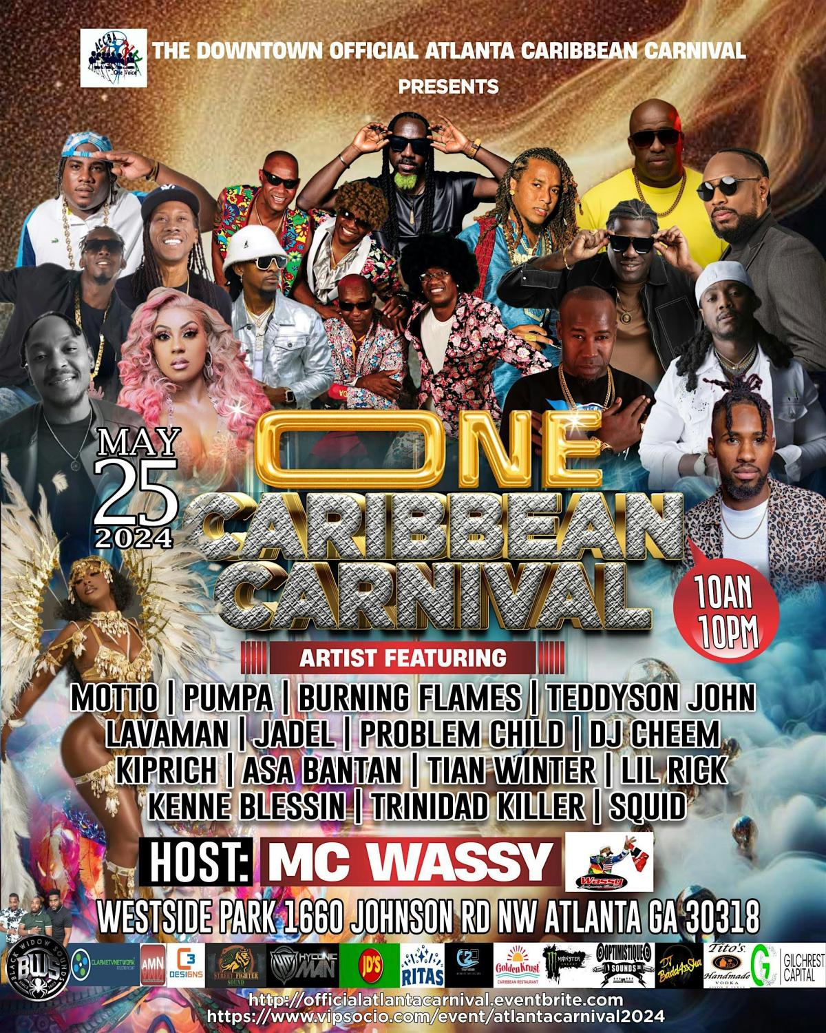 One Caribbean Carnival flyer or graphic.