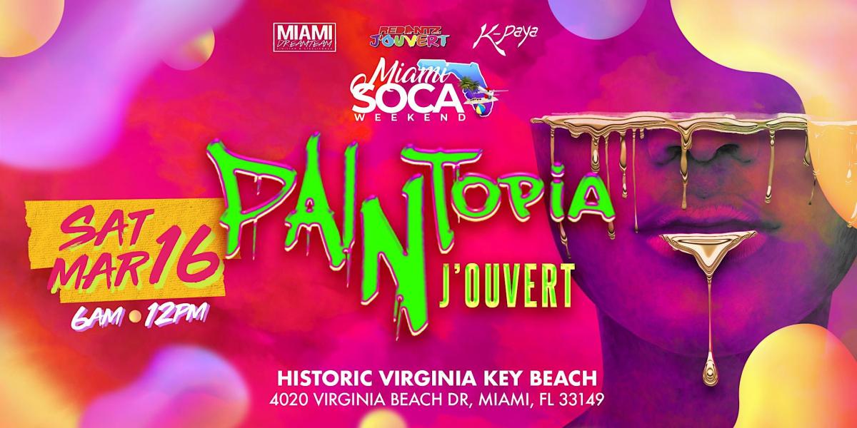 Paintopia: Miami Soca Weekend flyer or graphic.