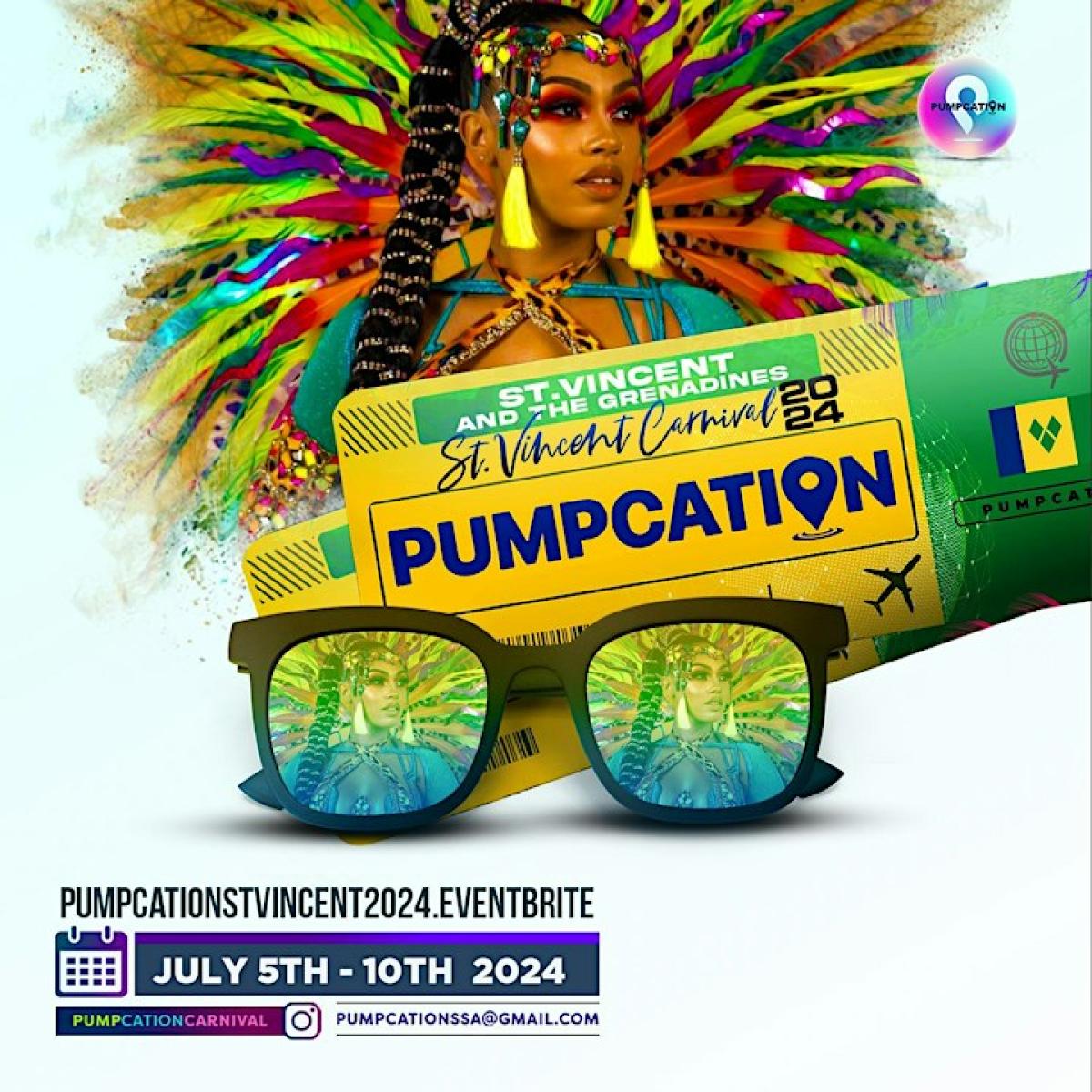 Pumpcation St Vincent flyer or graphic.