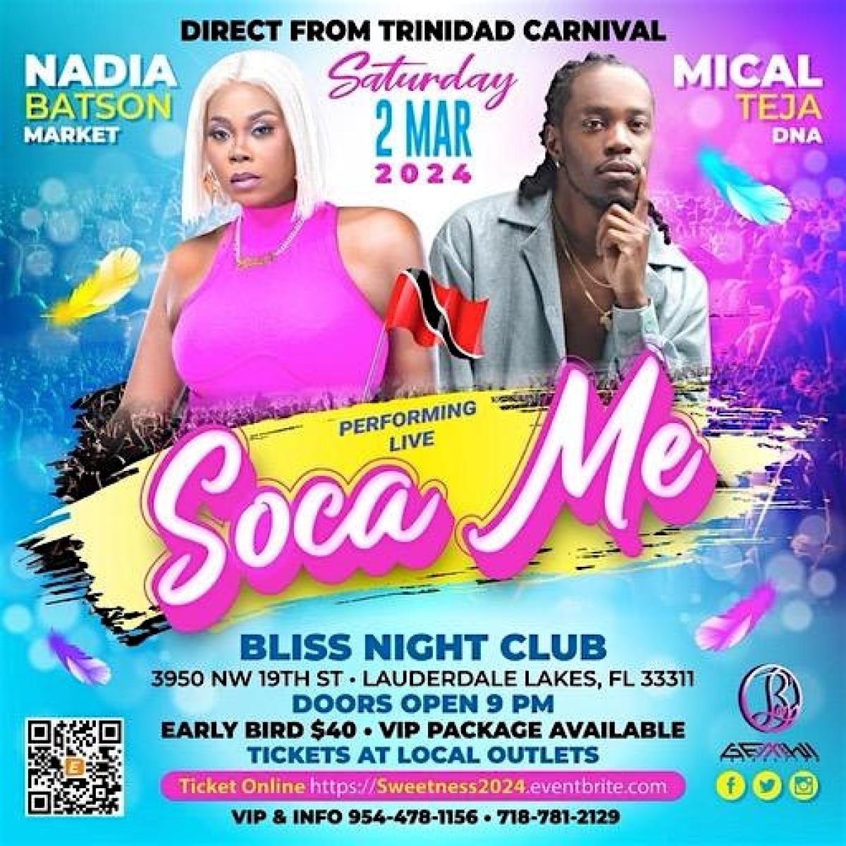 Soca Me flyer or graphic.