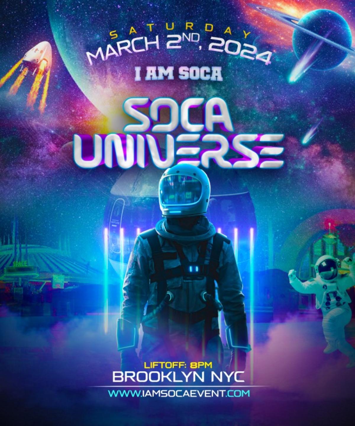 Soca Universe flyer or graphic.