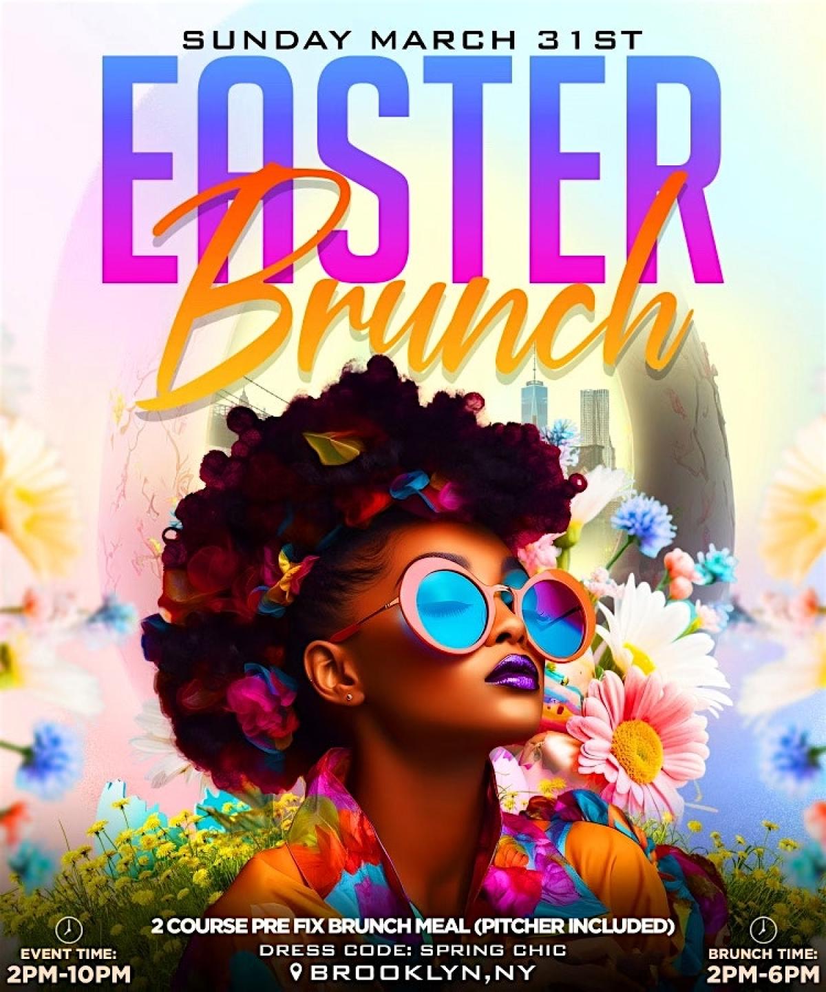 The Easter Brunch flyer or graphic.