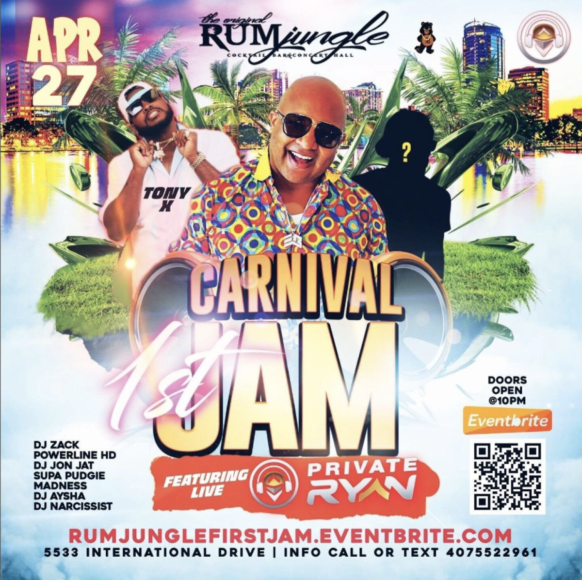 1ST Carnival Jam flyer or graphic.