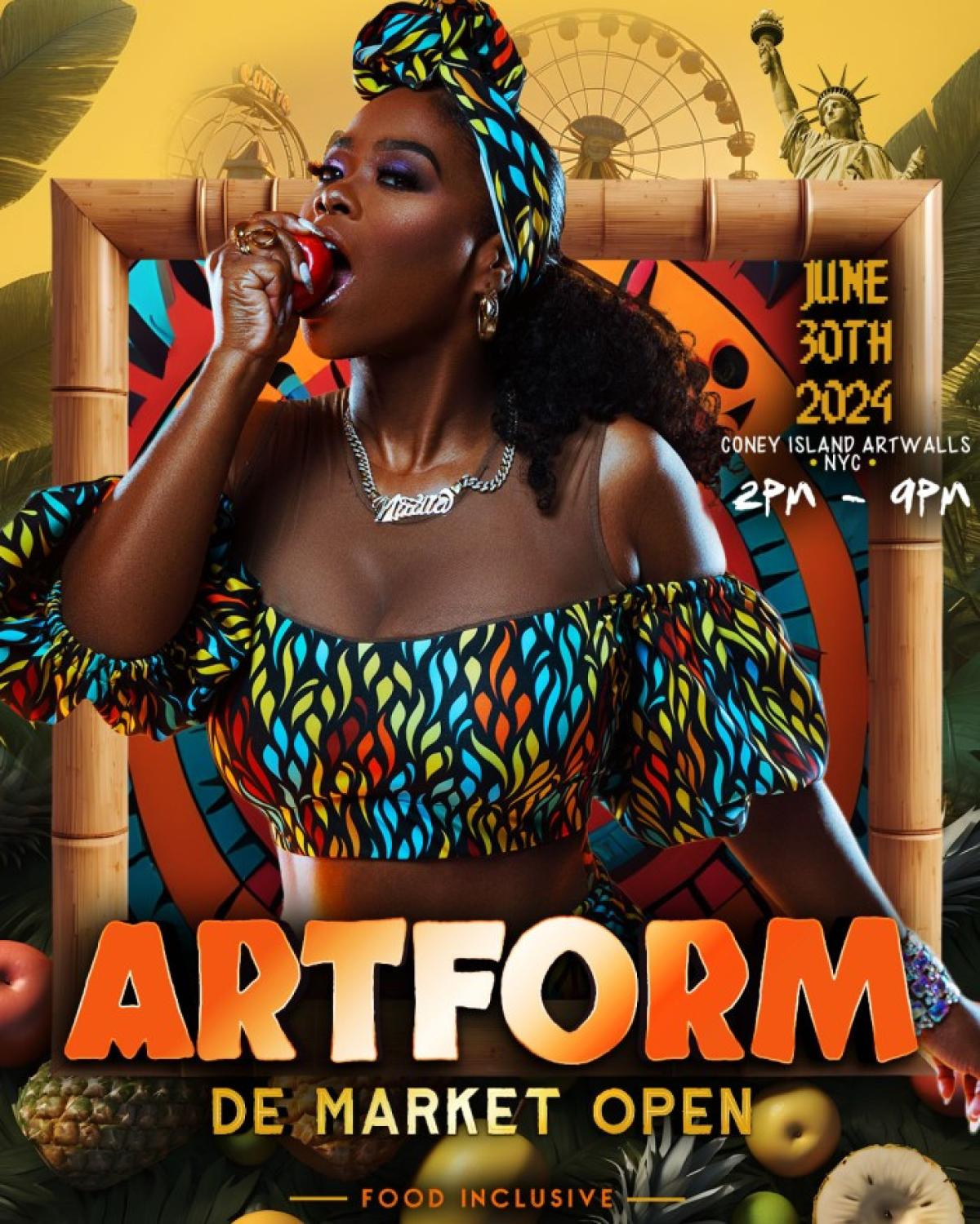 Artform - D' Market Open flyer or graphic.