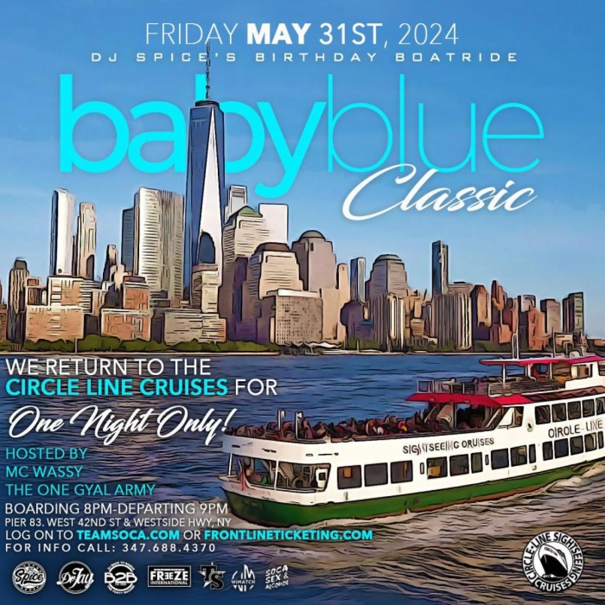 Baby Blue flyer or graphic.