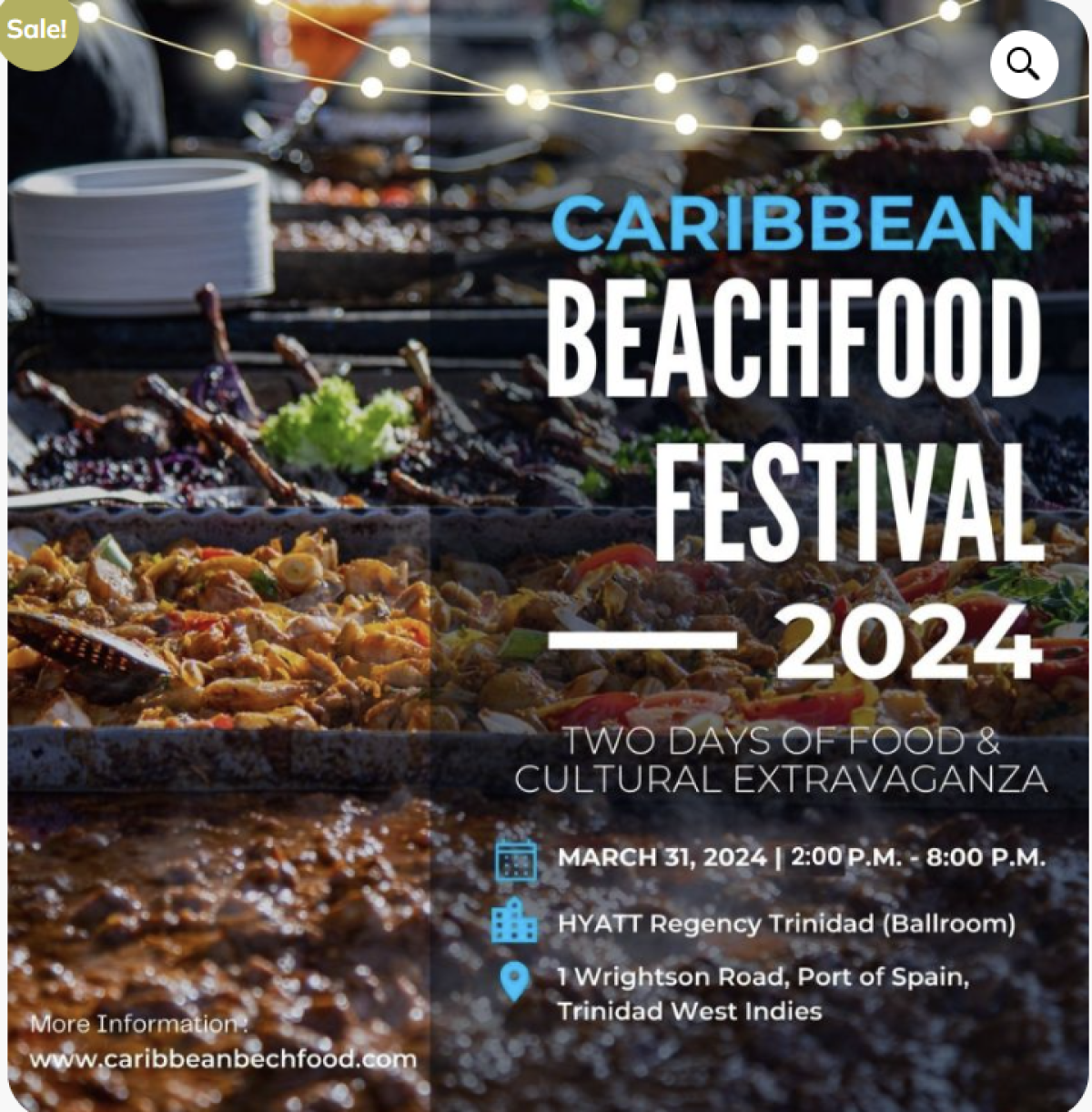 Caribbean Beach Food Festival flyer or graphic.