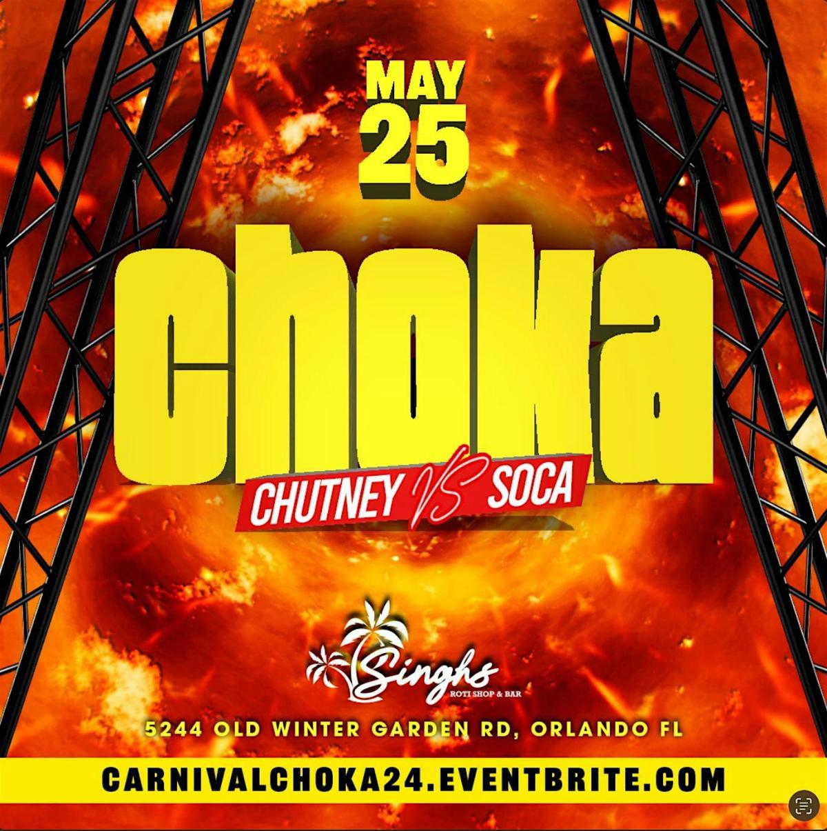 Carnival Choka flyer or graphic.