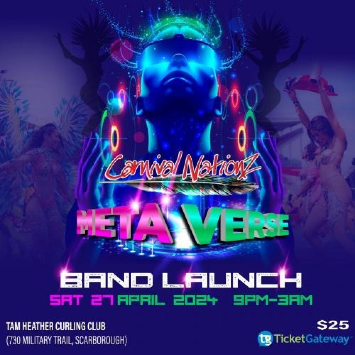 Carnival Nationz Band Launch flyer or graphic.