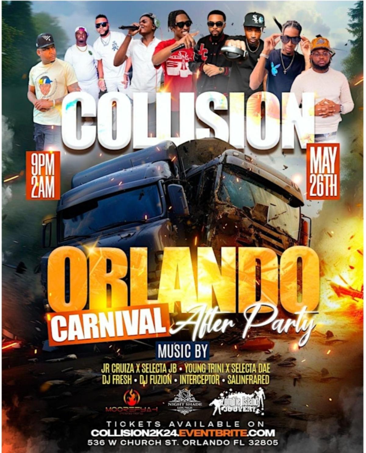 Collision Carnival After Party flyer or graphic.