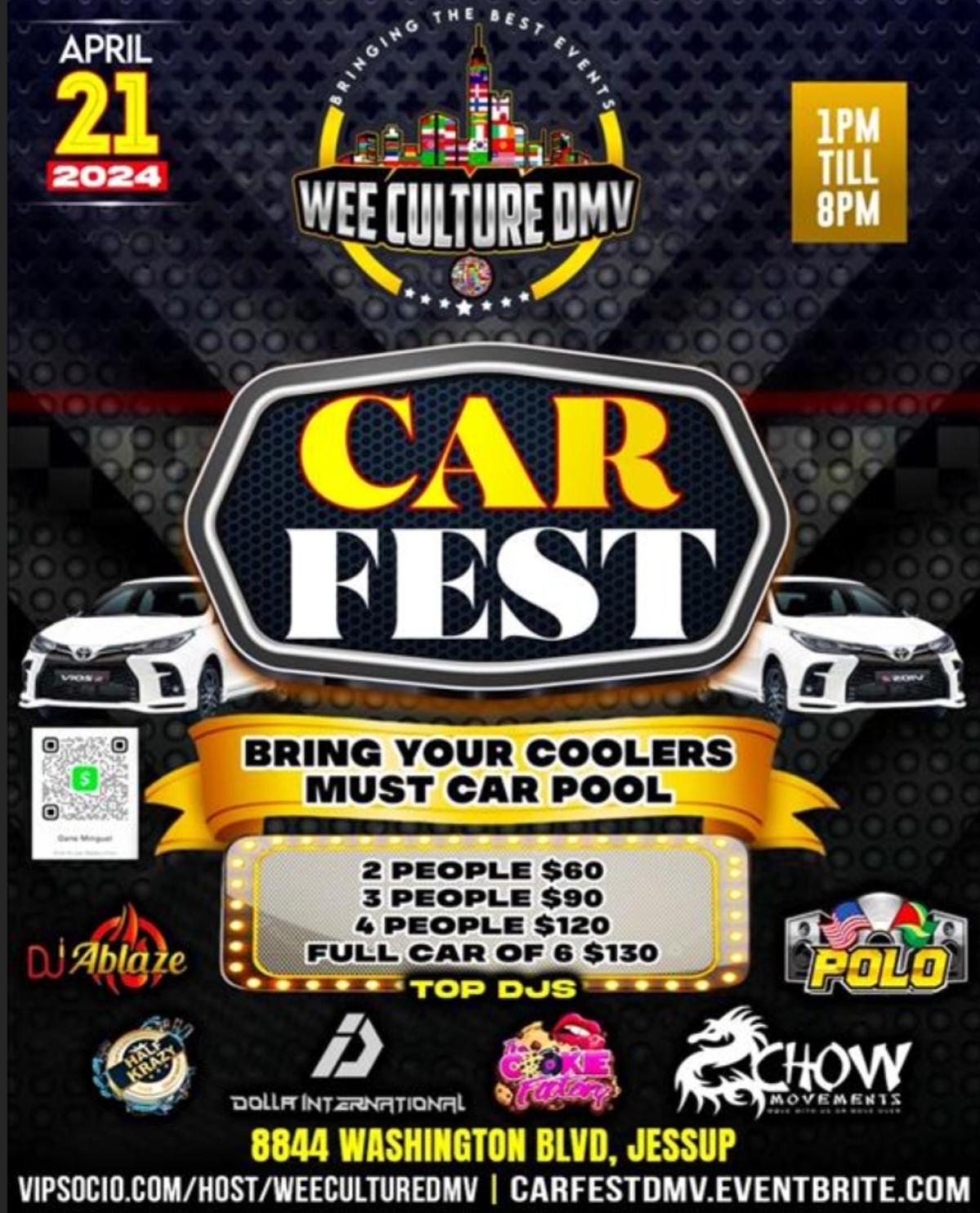 International Car Fest flyer or graphic.