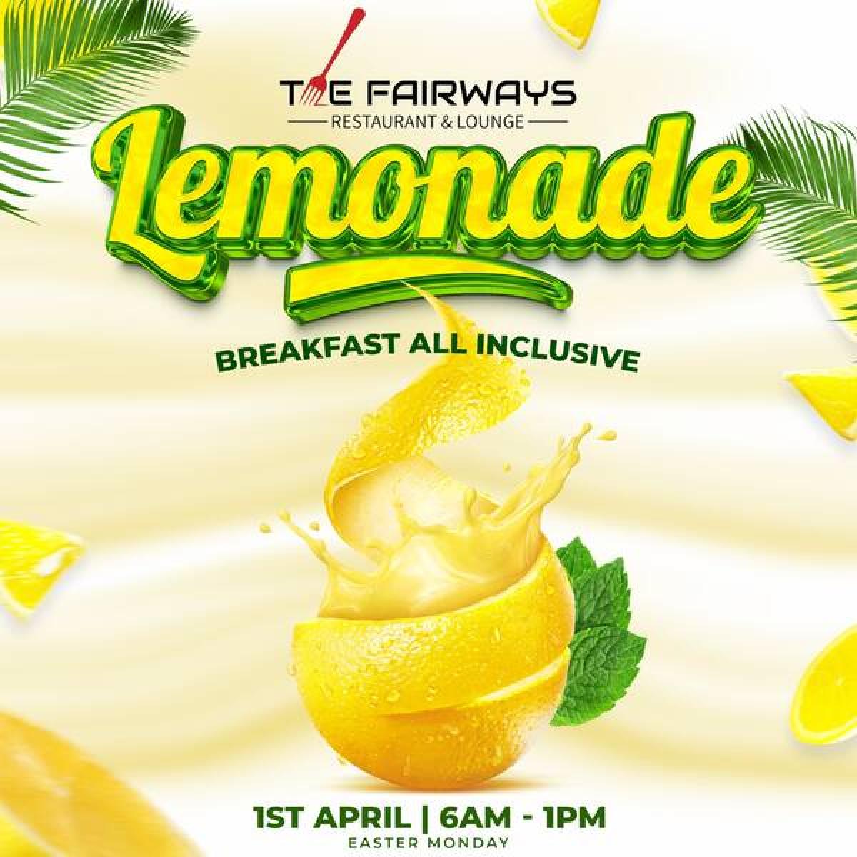 Lemonade Breakfast All inclusive flyer or graphic.