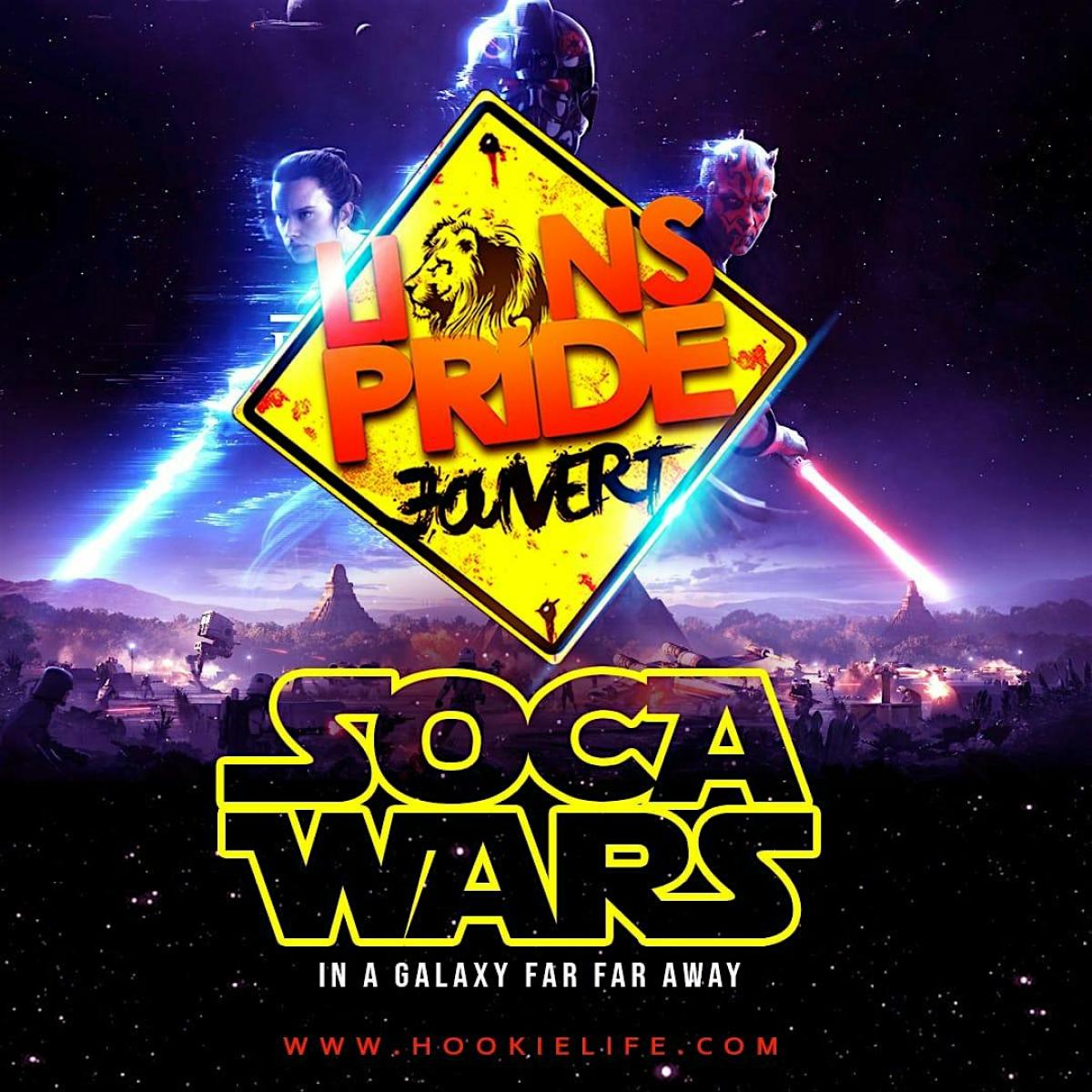 Lions Pride J'ouvert: Soca Wars flyer or graphic.