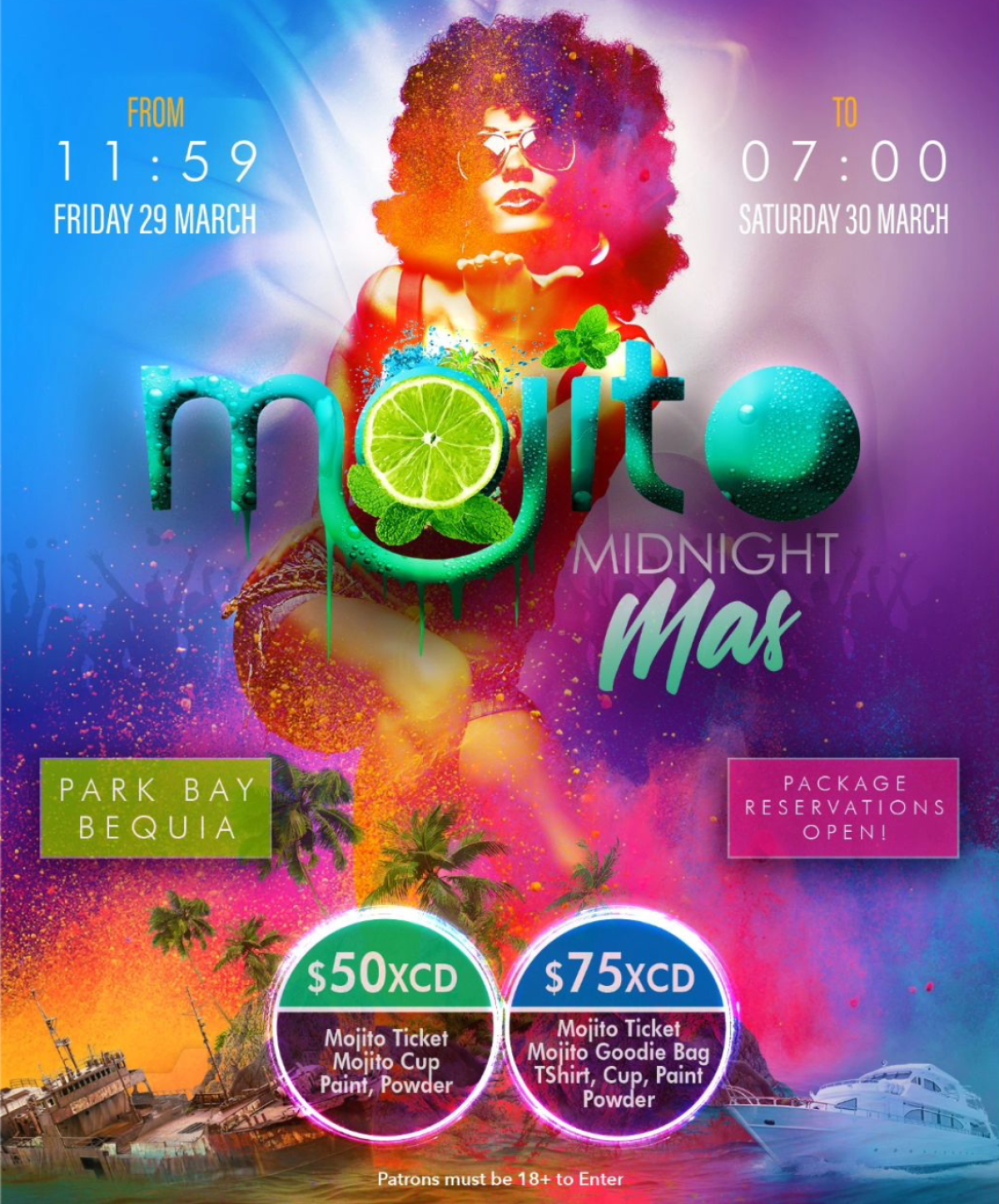 Mojito Midnight Mas flyer or graphic.