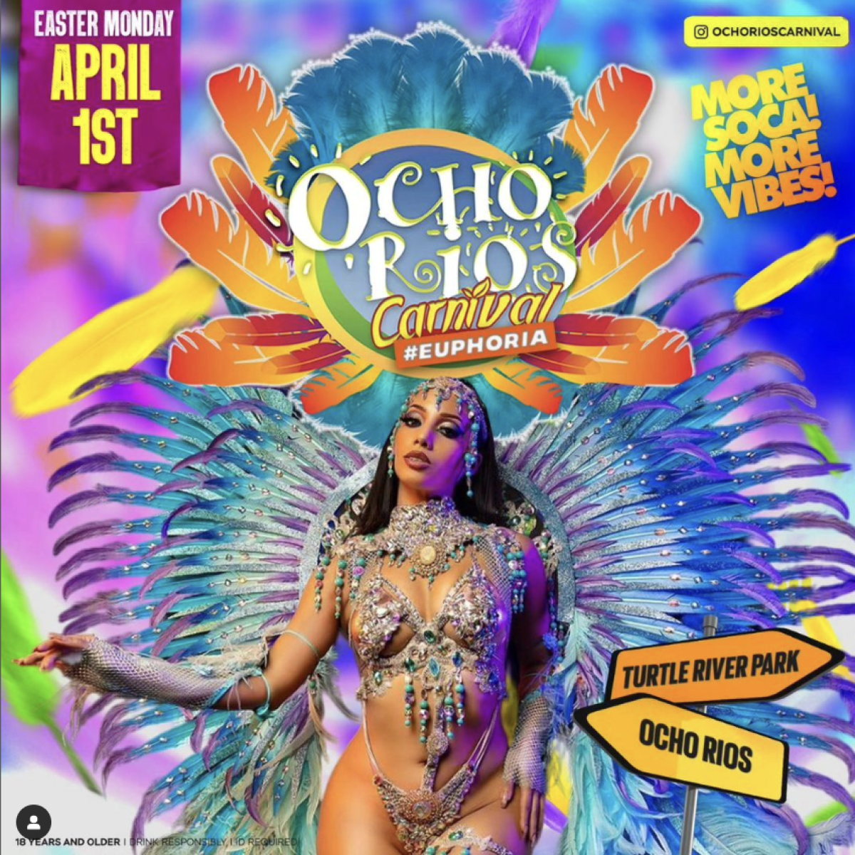 Ocho Rios Carnival flyer or graphic.