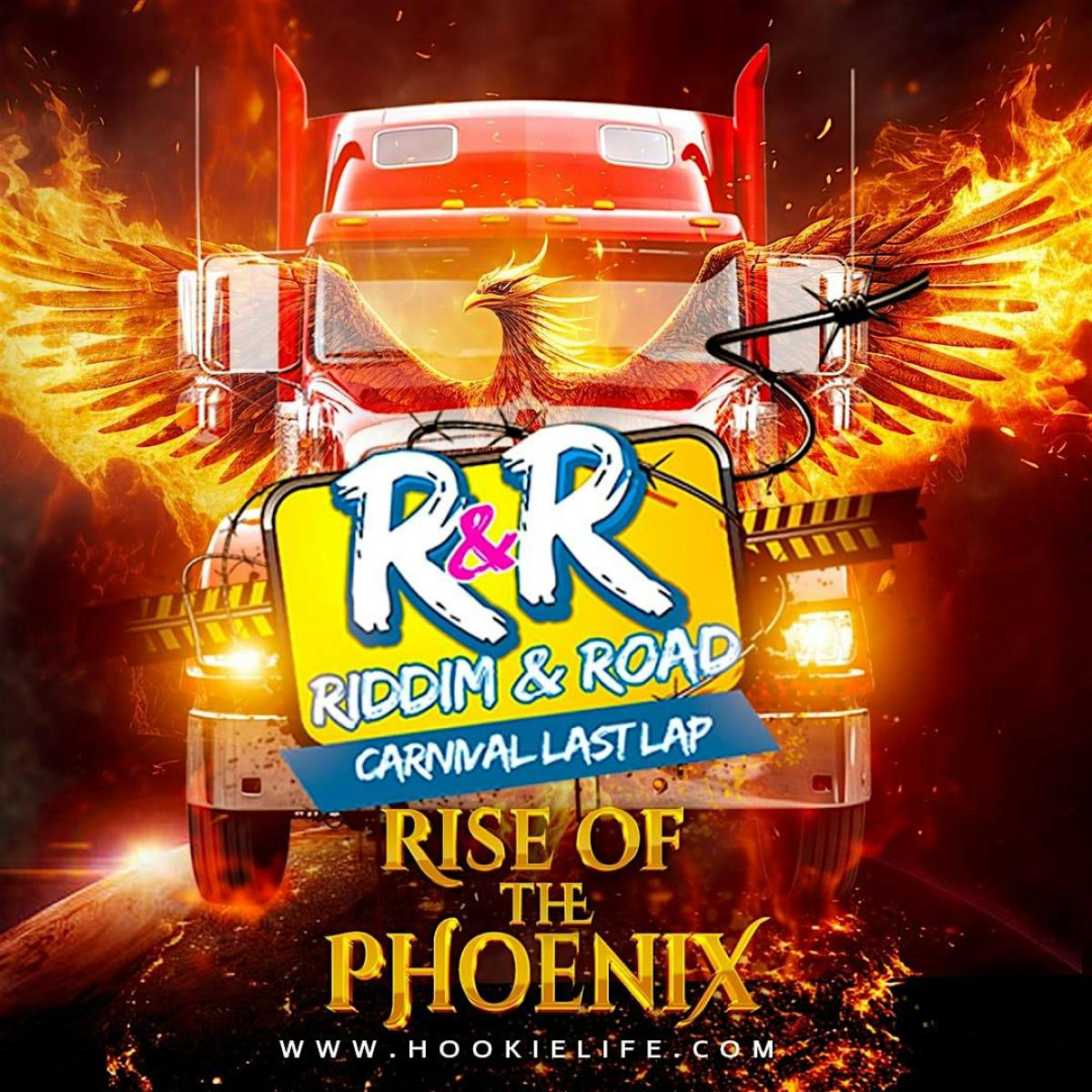 Riddim & Road: Rise of The Phoenix flyer or graphic.