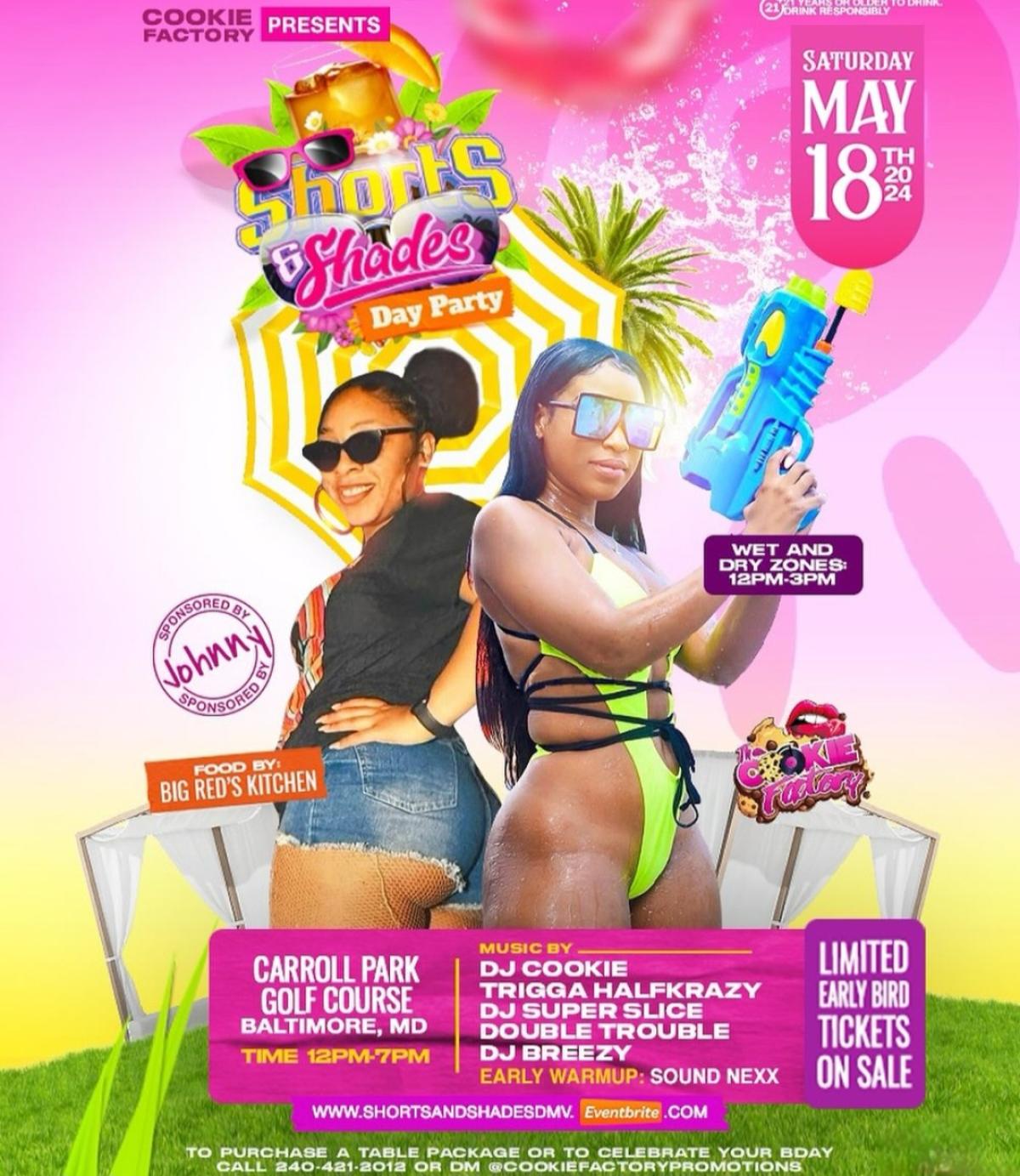 Shorts & Shades  flyer or graphic.