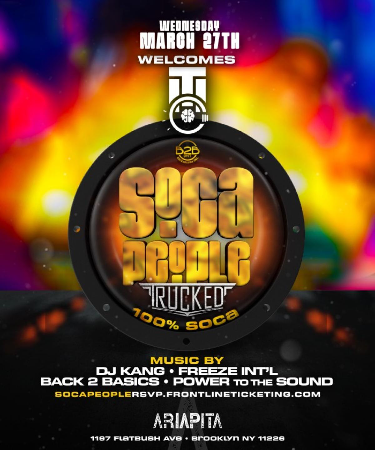 Soca People - Trucked Takeover flyer or graphic.