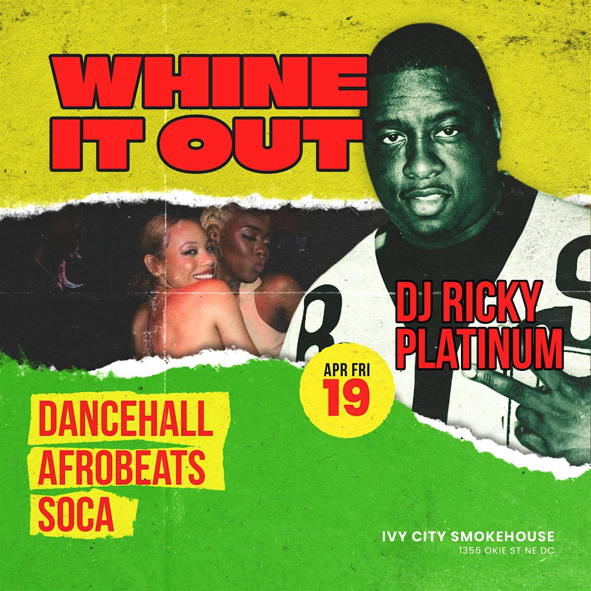 Whine it out  flyer or graphic.