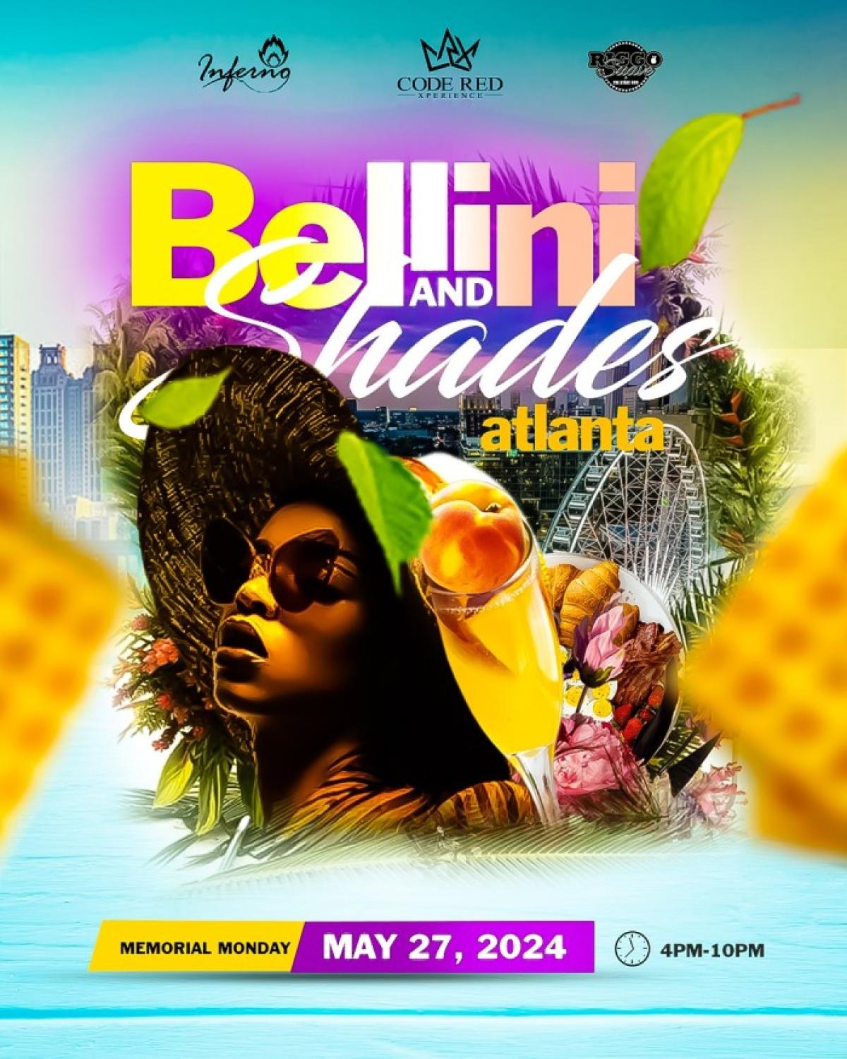 Bellini & Shades flyer or graphic.