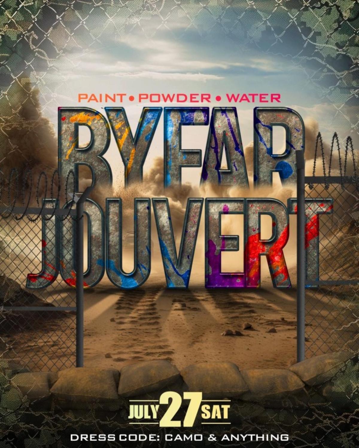 BYFAR Jouvert  flyer or graphic.