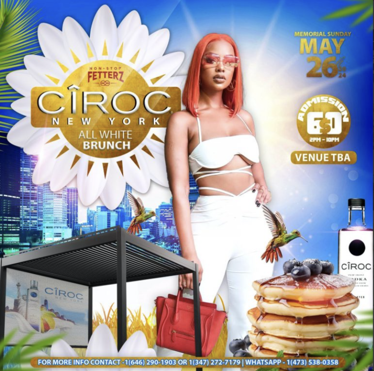 CIROC All White Brunch flyer or graphic.