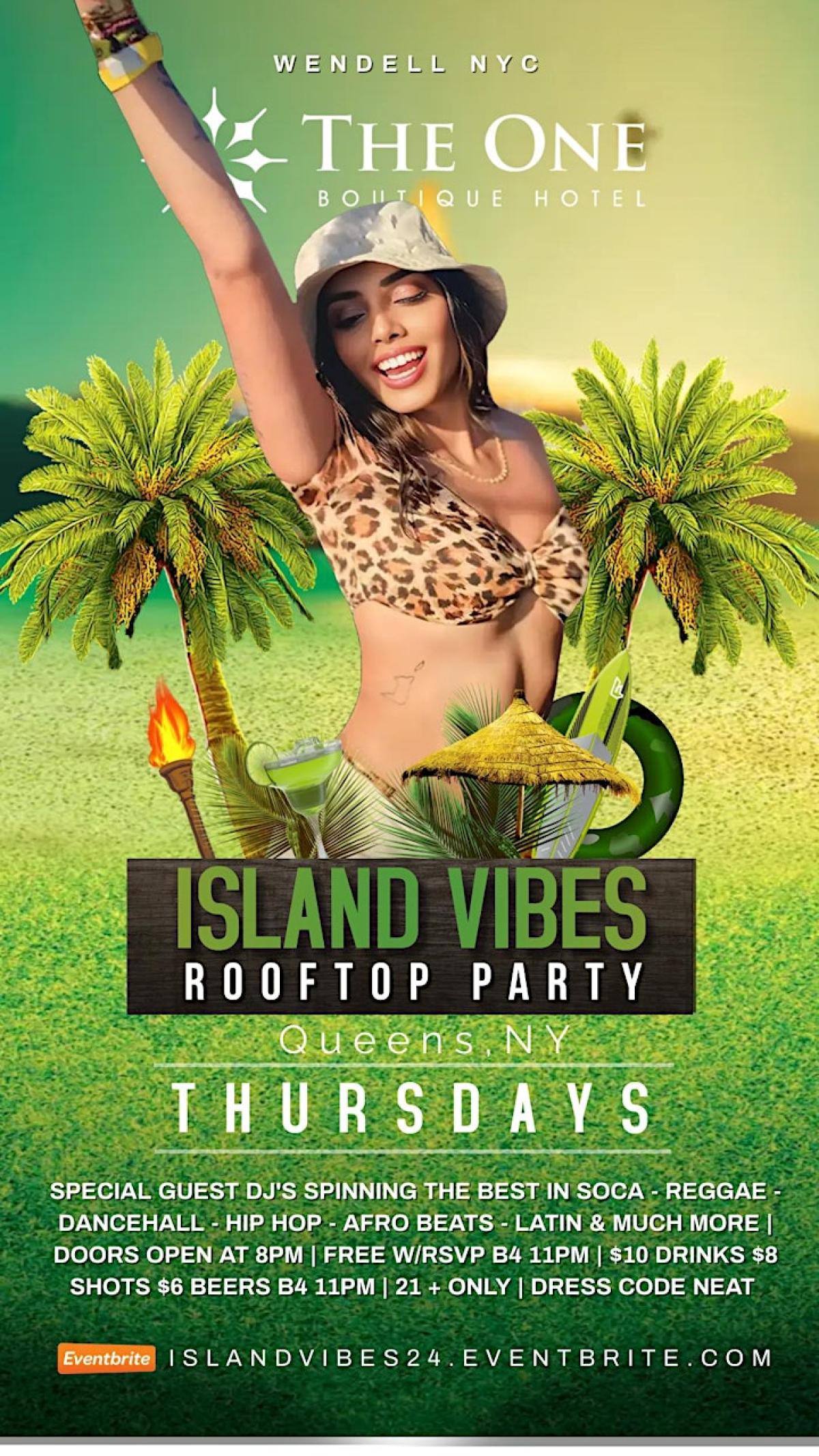 Island Vibes Thursdays flyer or graphic.