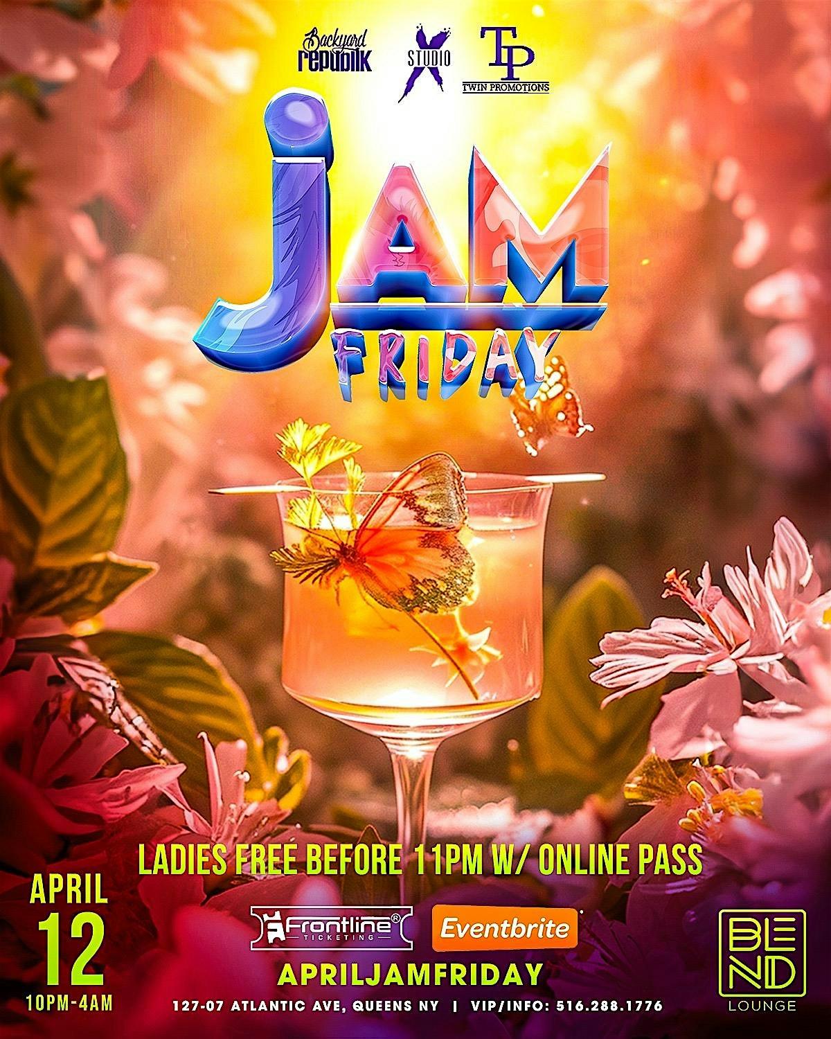 Jam Friday flyer or graphic.