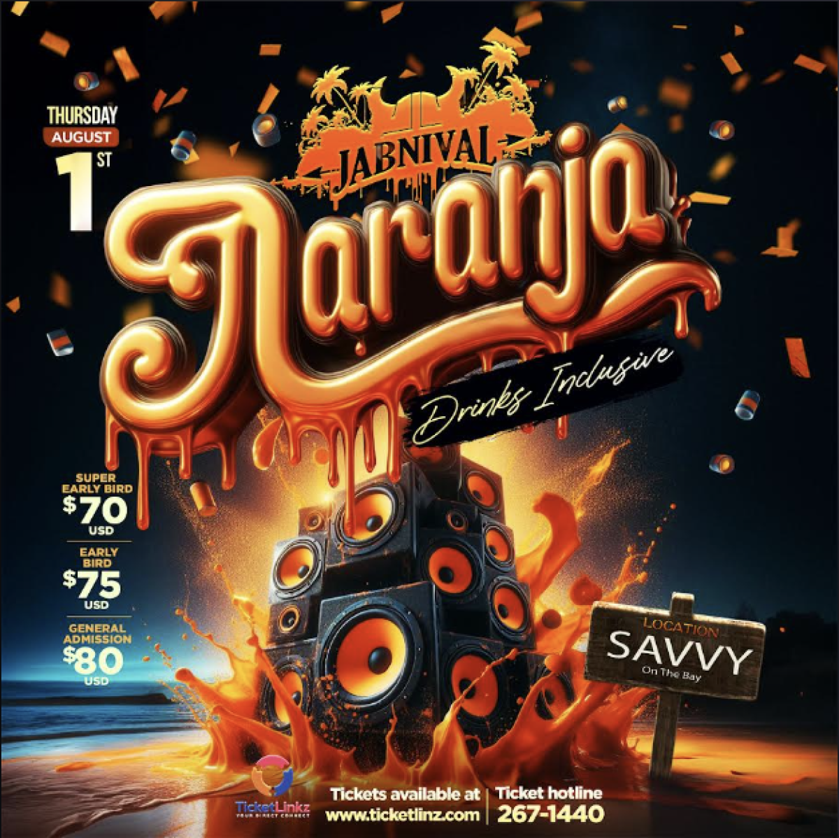 Naranja flyer or graphic.