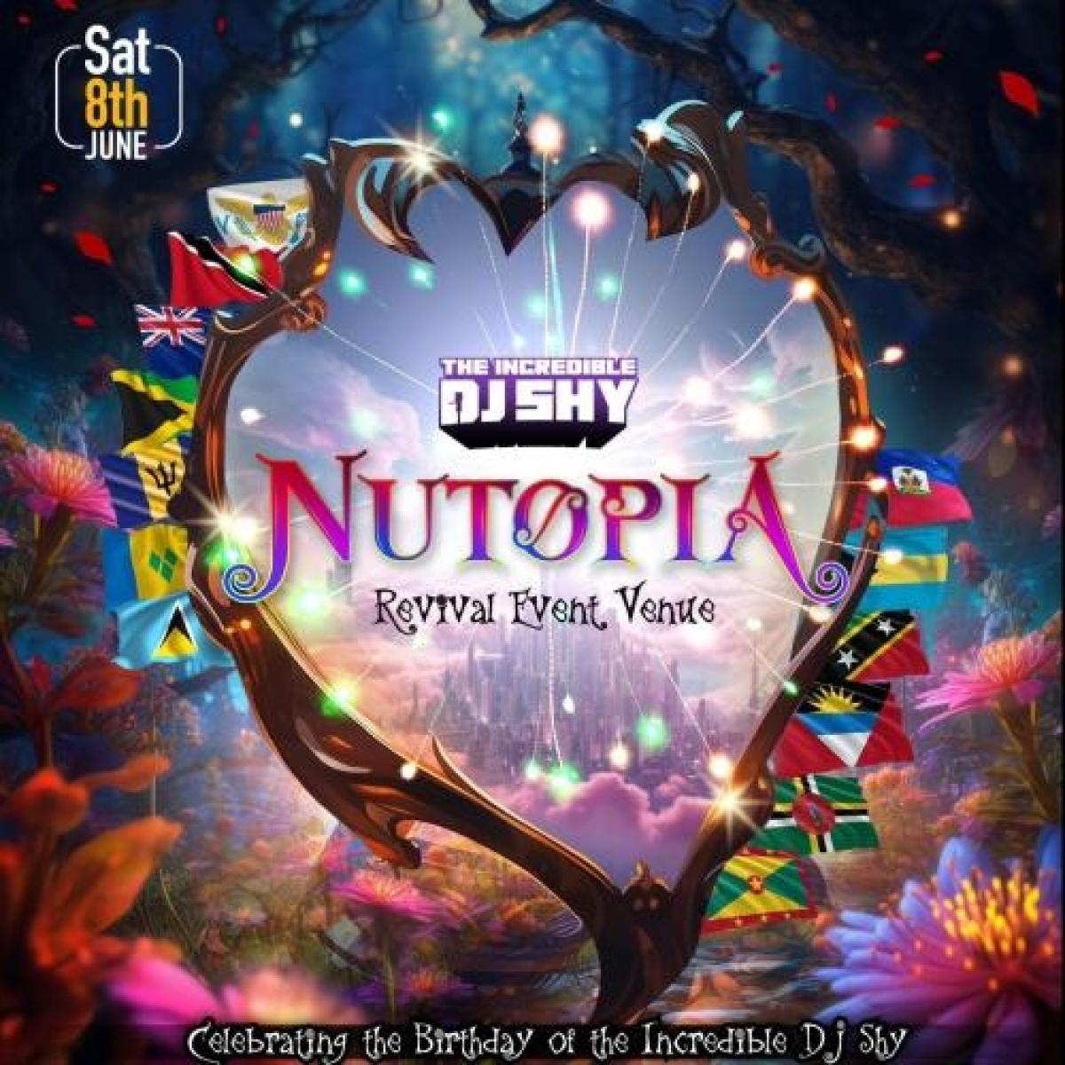 Nutopia flyer or graphic.