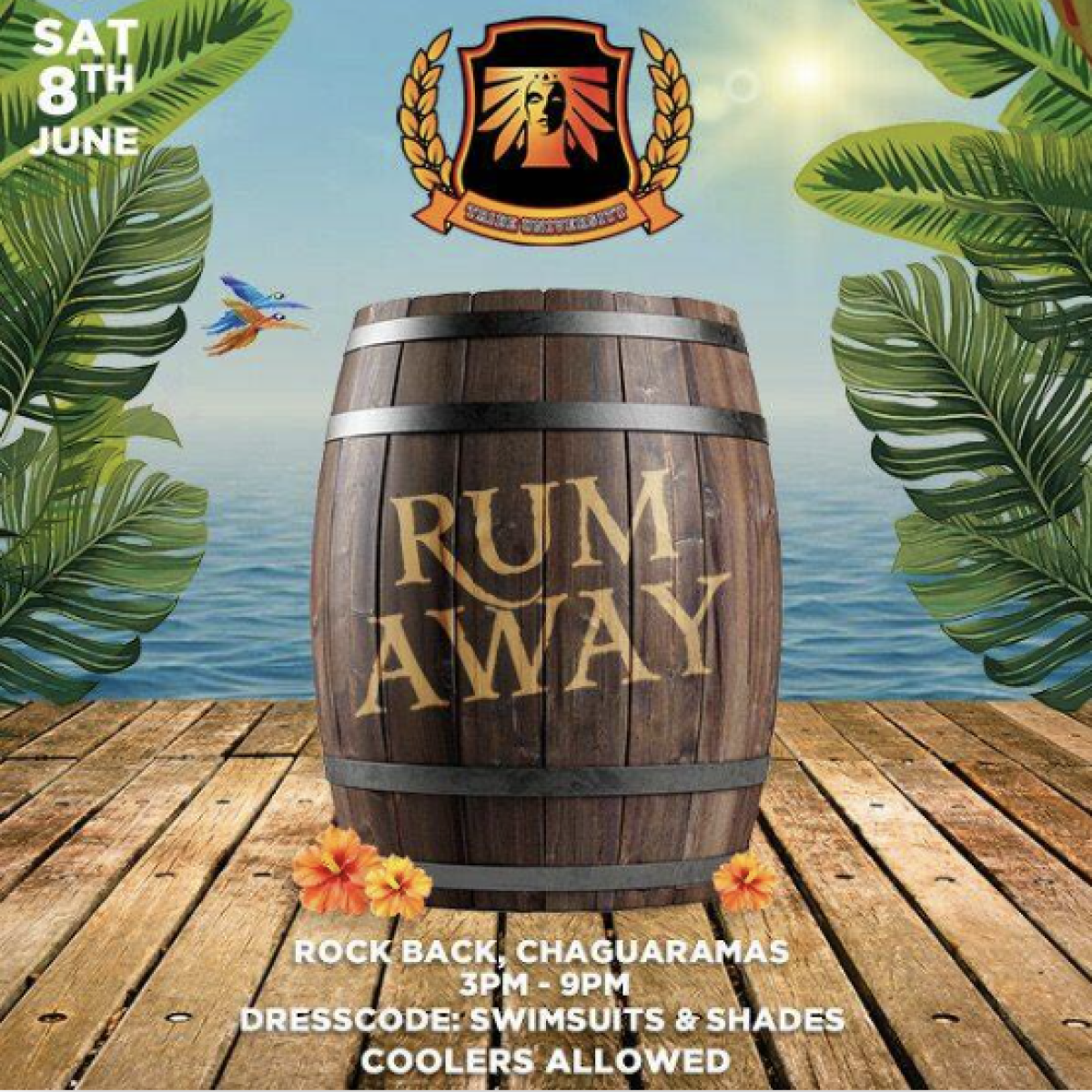 Rum Away flyer or graphic.